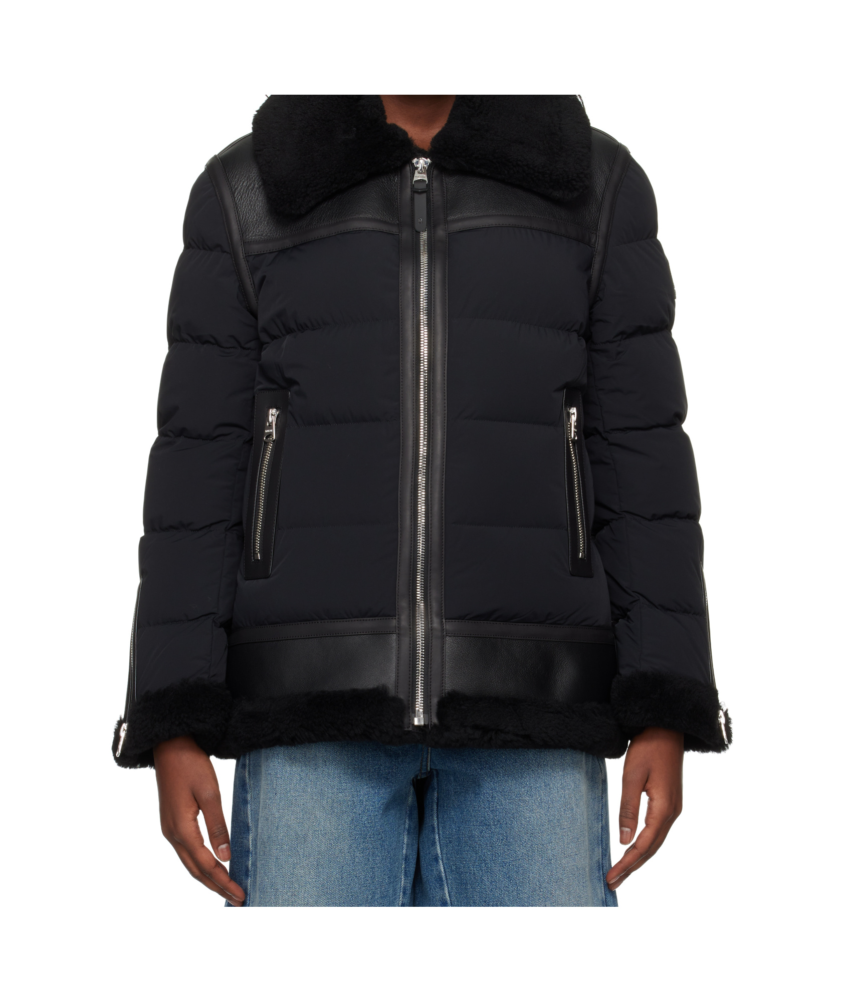 Mackage Black Vanna Down Shearling Jacket In Black