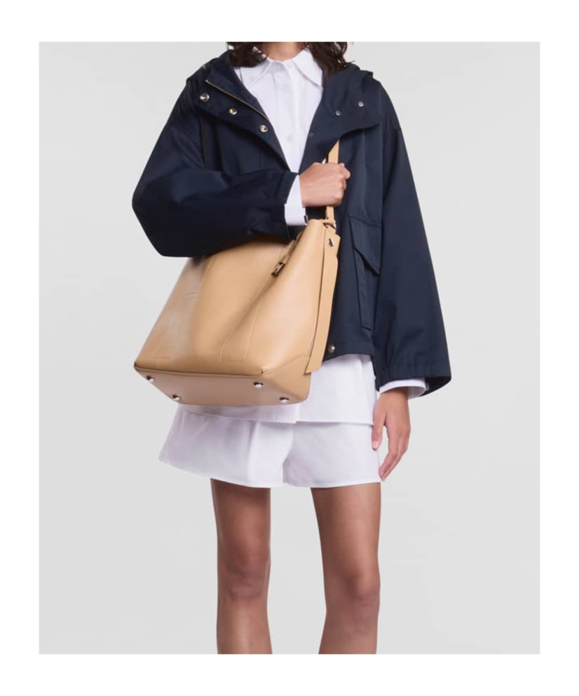 Shop Hogan Medium Hocket Hobo Bag In Nude