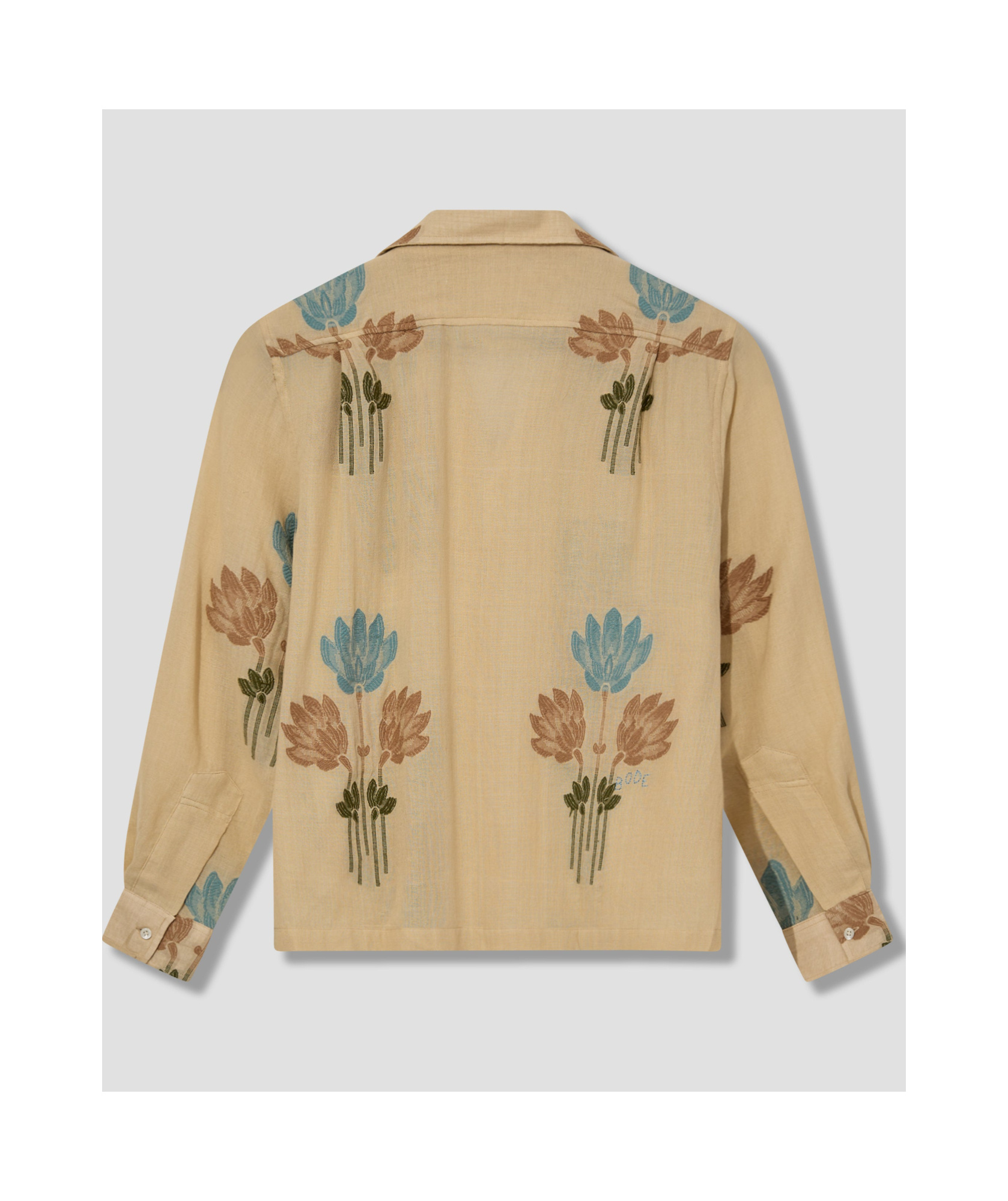 Bode Long-sleeved Shirt In Nude