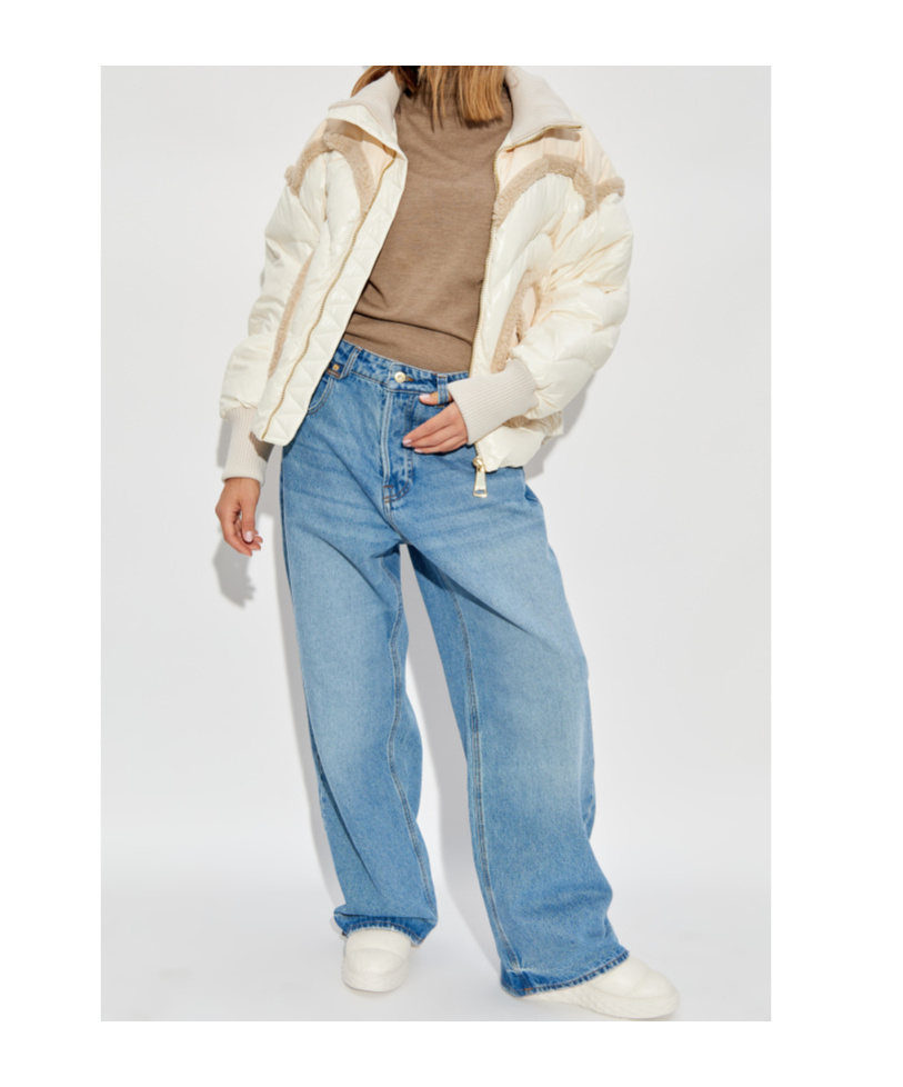 Khrisjoy Ivory Nylon Corazon Down Jacket In White