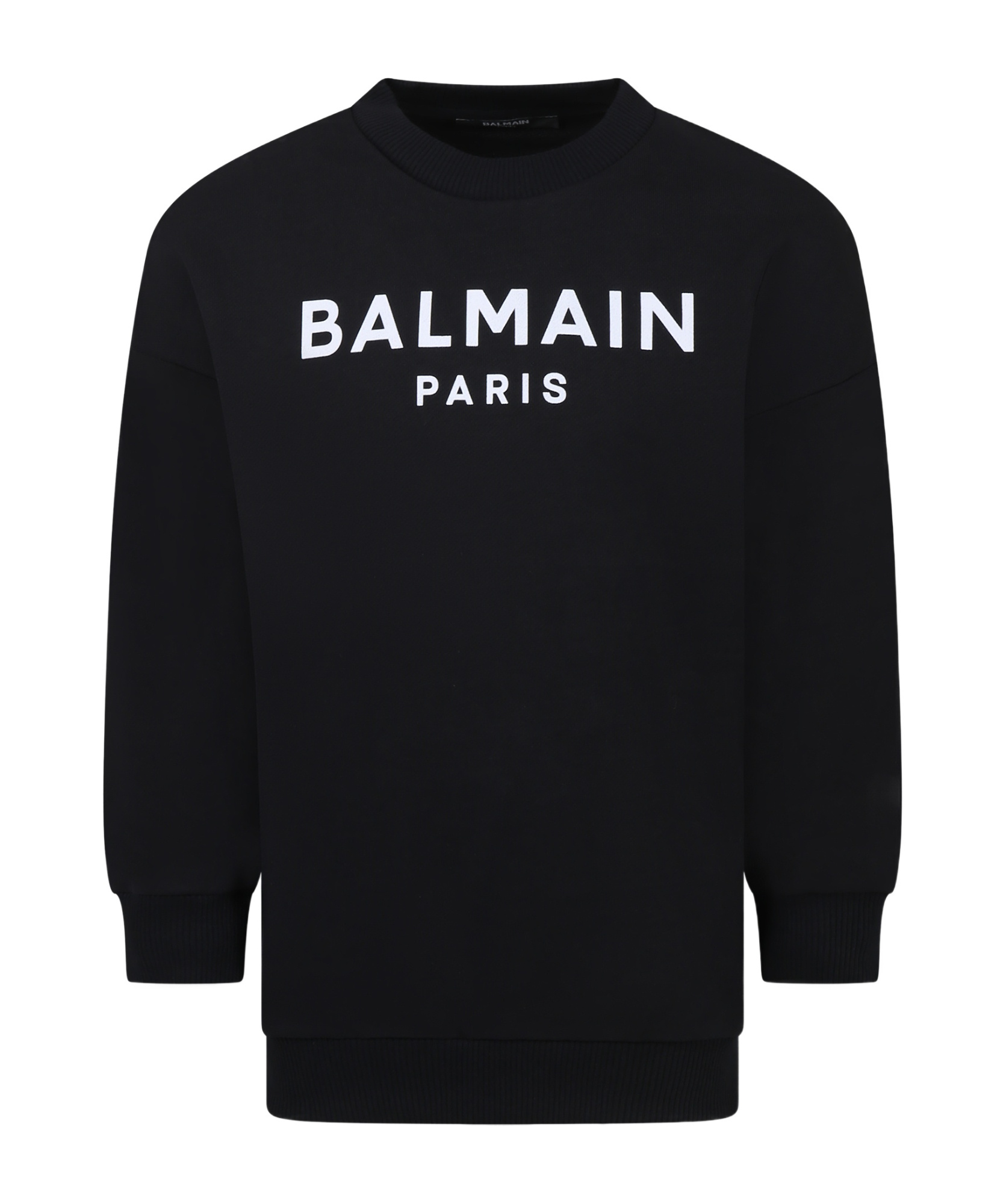Balmain Long-sleeved Sweater In Black