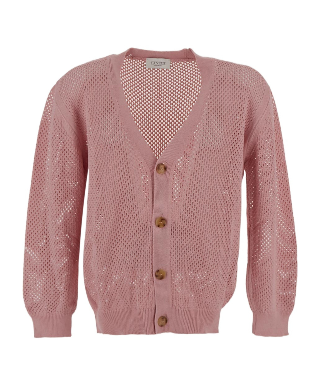 Laneus Openwork Cardigan With Button Fastening
