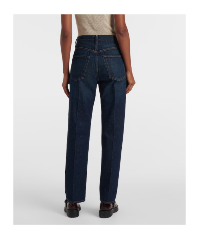 Citizen Of Humanity Baretta High-rise Straight Jeans In Black