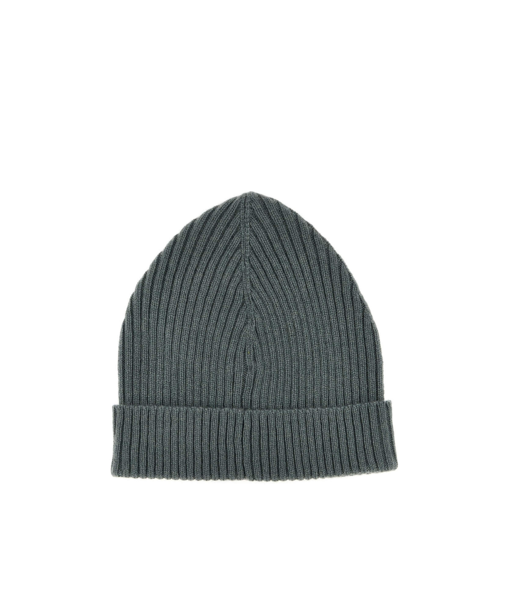 Brioni English Ribbed Beanie Hats Green In Green