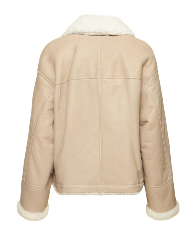 Brunello Cucinelli Long-sleeved Leather Jacket