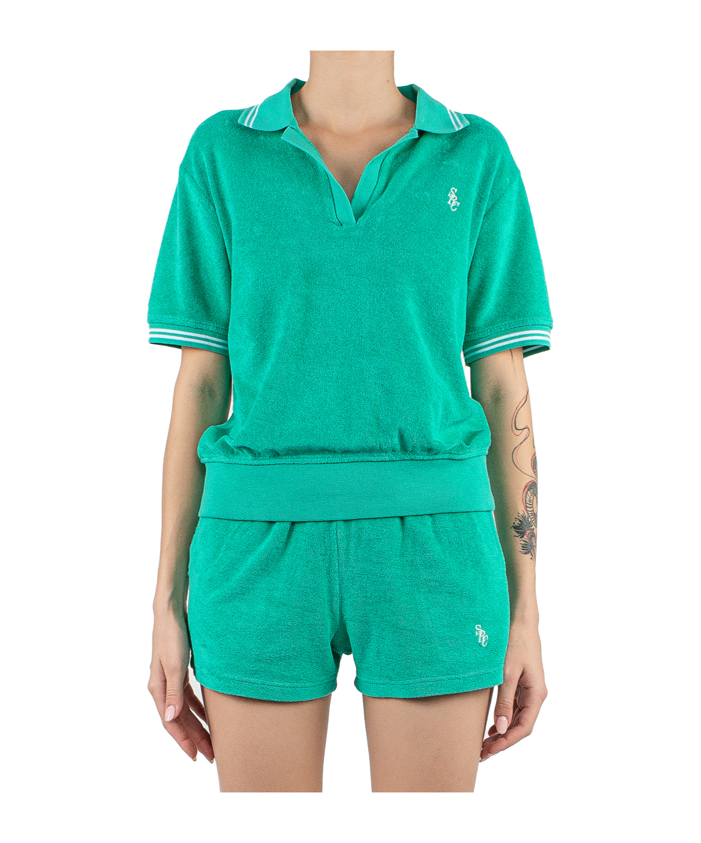 Sporty And Rich Sporty & Rich Polo In Green