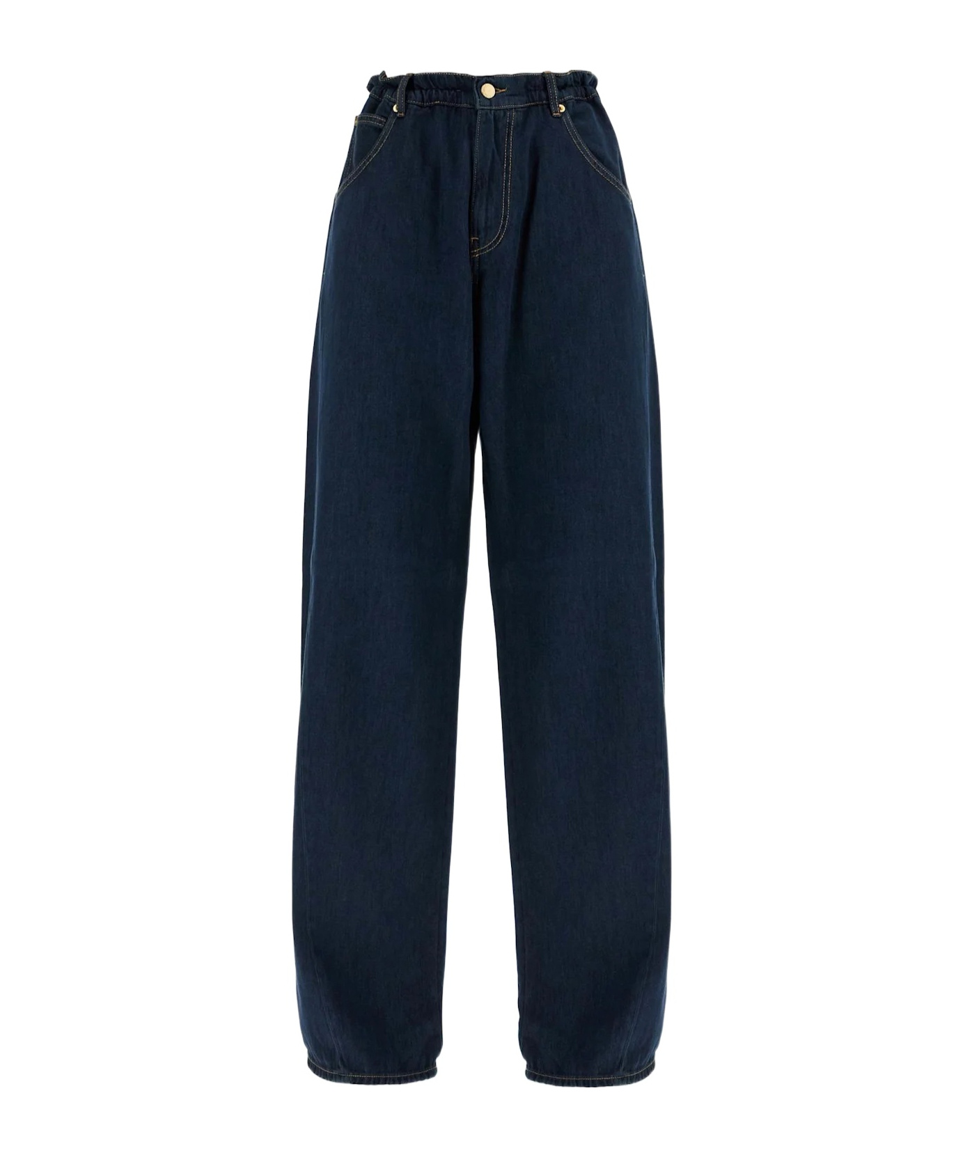 Darkpark Iris Tencel Paper Bag Pants In Black
