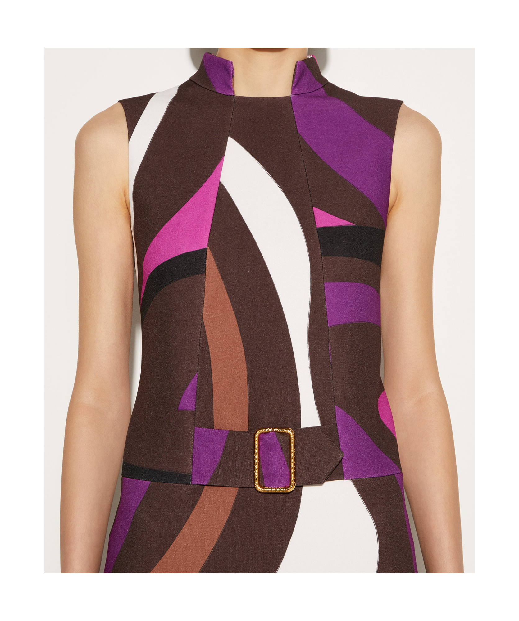 Pucci Marmo-print Mini Dress In Multi-color