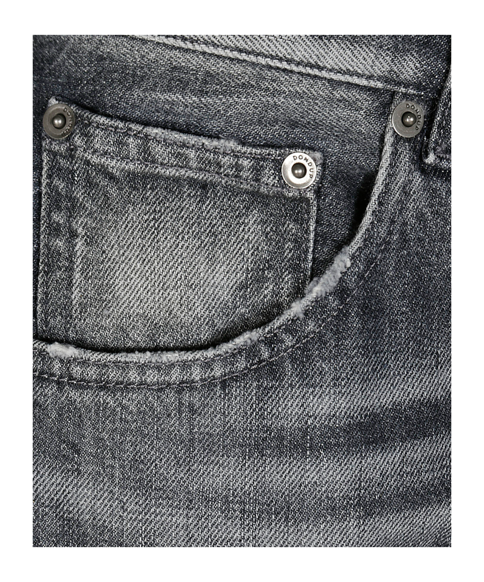 Dondup Pantalone Dian Nero Lavato In Black