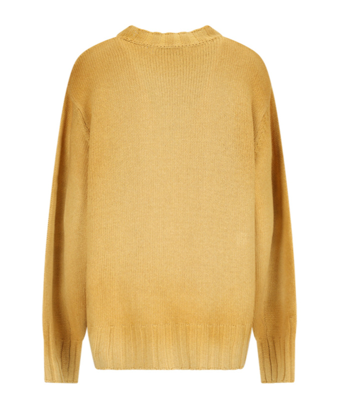 Attico Logo Embroidery Sweater Sweaters And Cardigans Yellow In Yellow