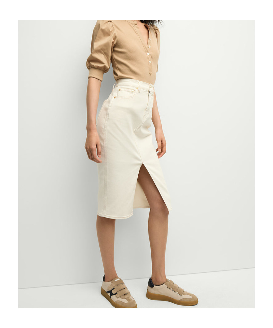 Veronica Beard Coralee Ribbed Pima Cotton-blend Jersey And Poplin Top In Khaki