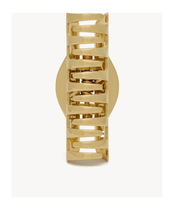 Saint Laurent `pince Crabe` Hair Clip In Yellow