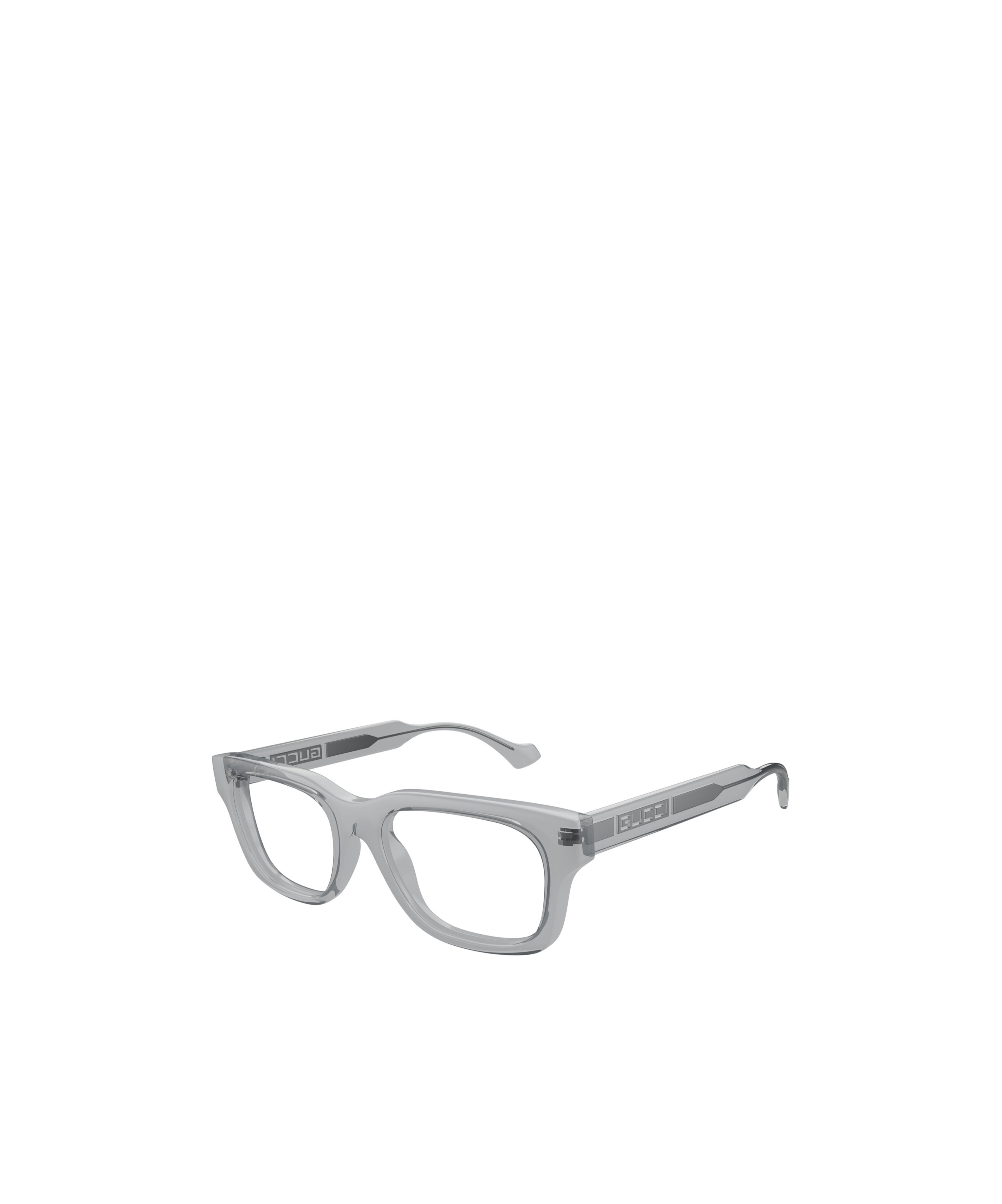 Gucci Geometrically Framed Flat Mirror In Gray