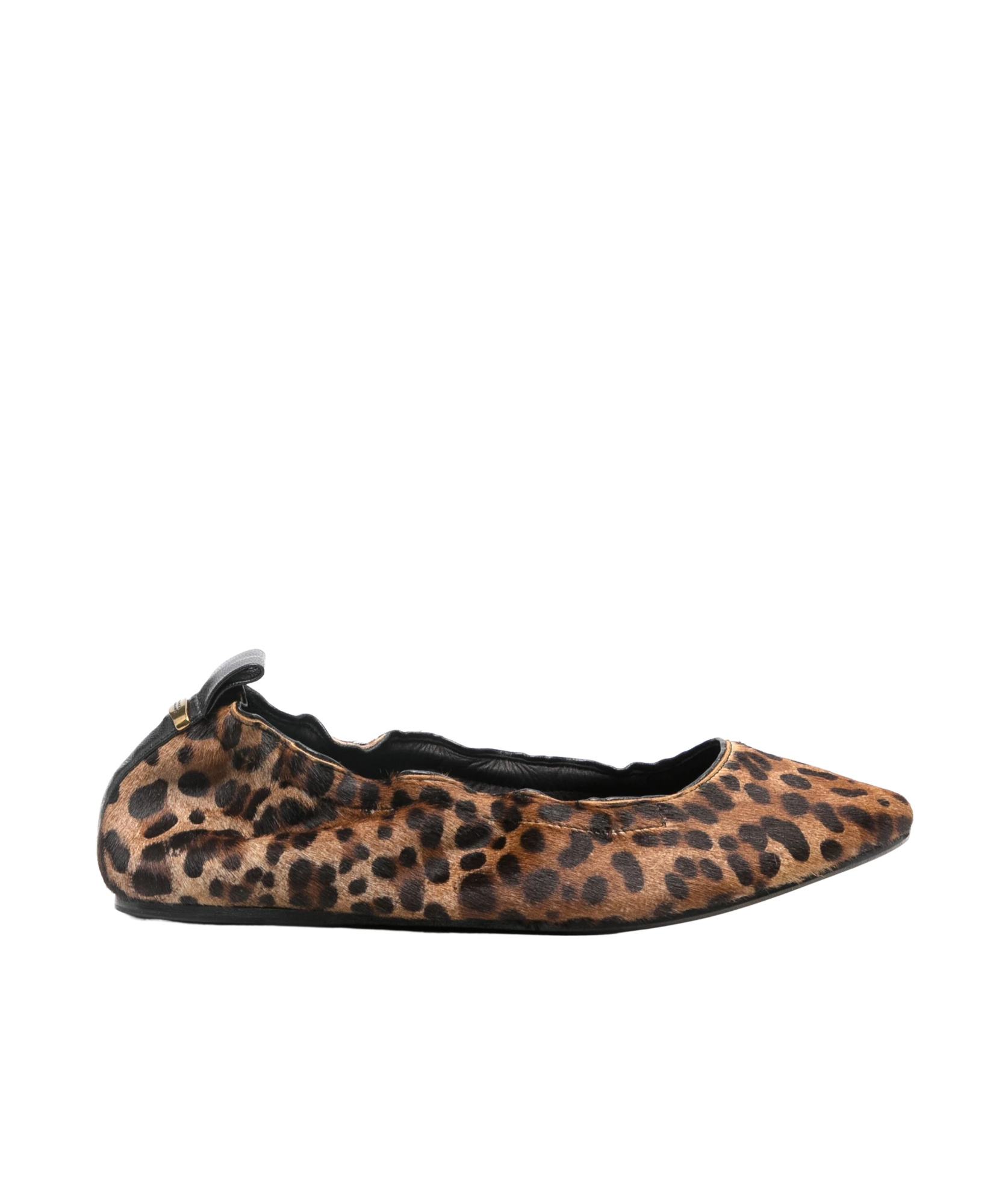 Isabel Marant Leopard Print Ballet Flats In Black