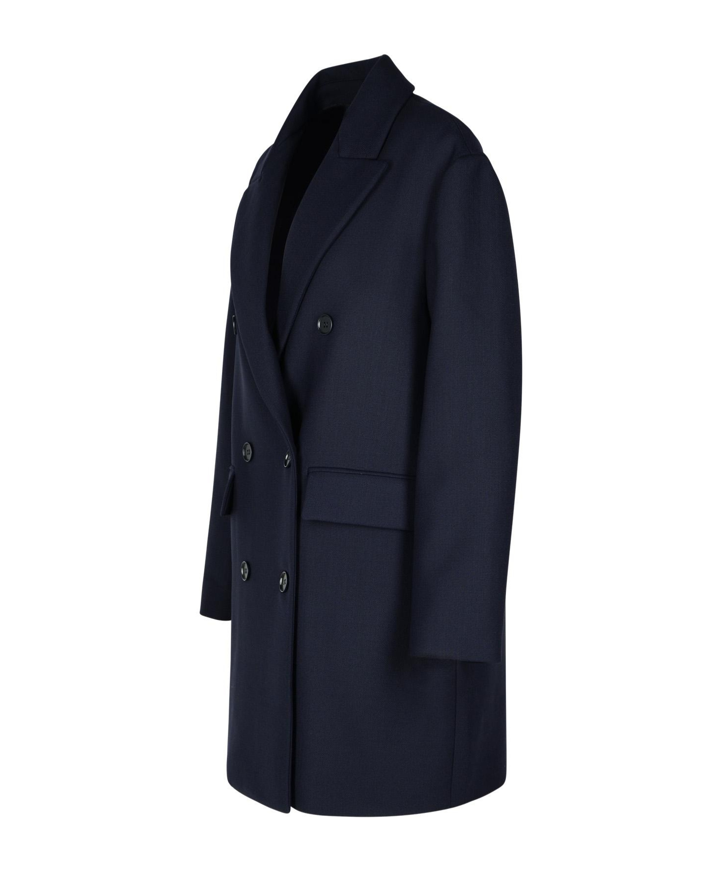 P.a.r.o.s.h Double-breasted Coat In Black