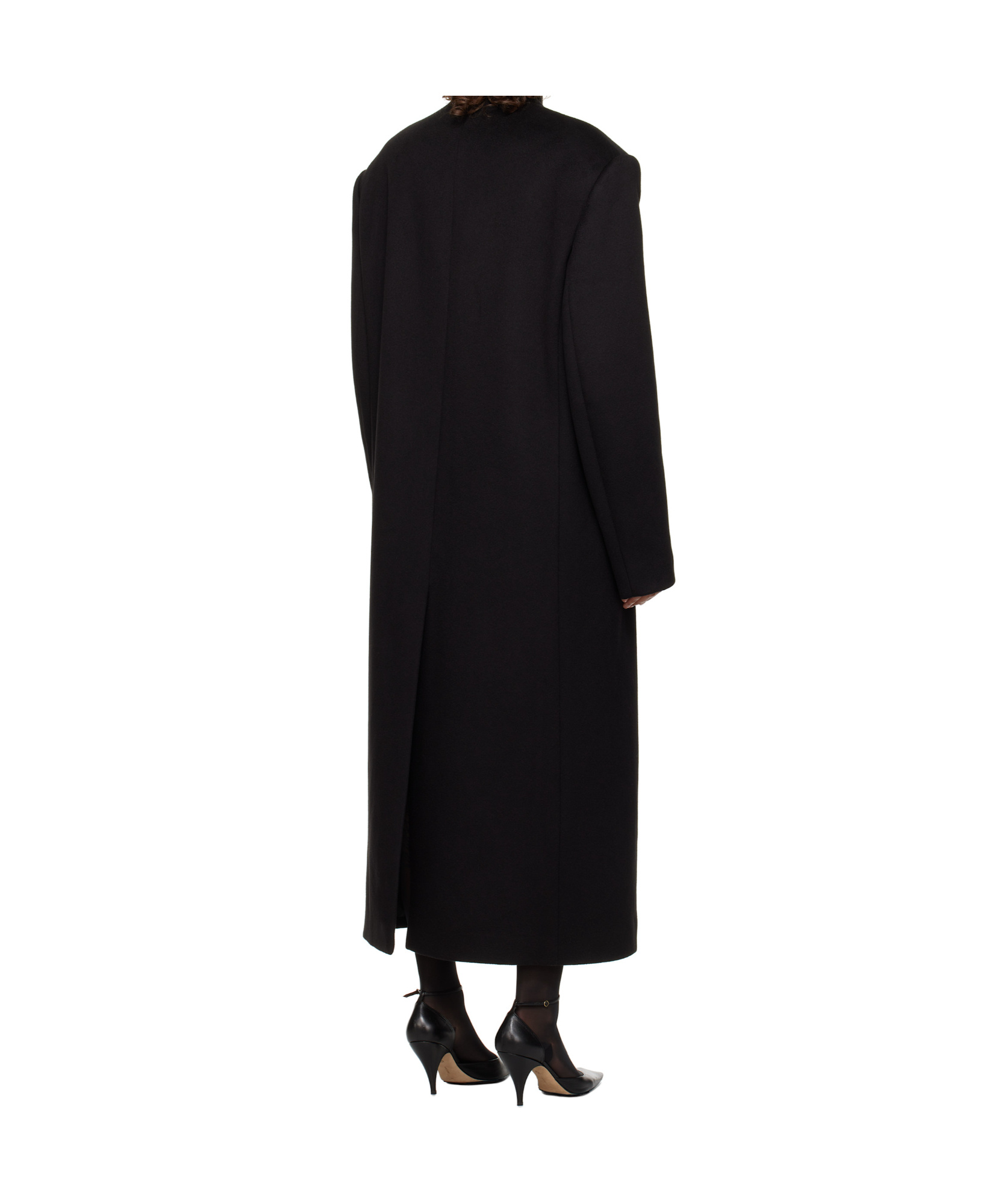 The Row Black Harisi Coat In Black