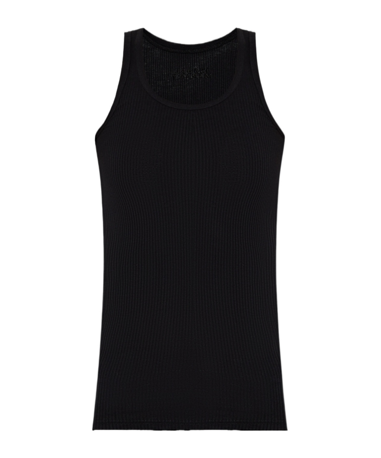 Isabel Marant Logo-embroidered Rib Knit Tank Top In Black
