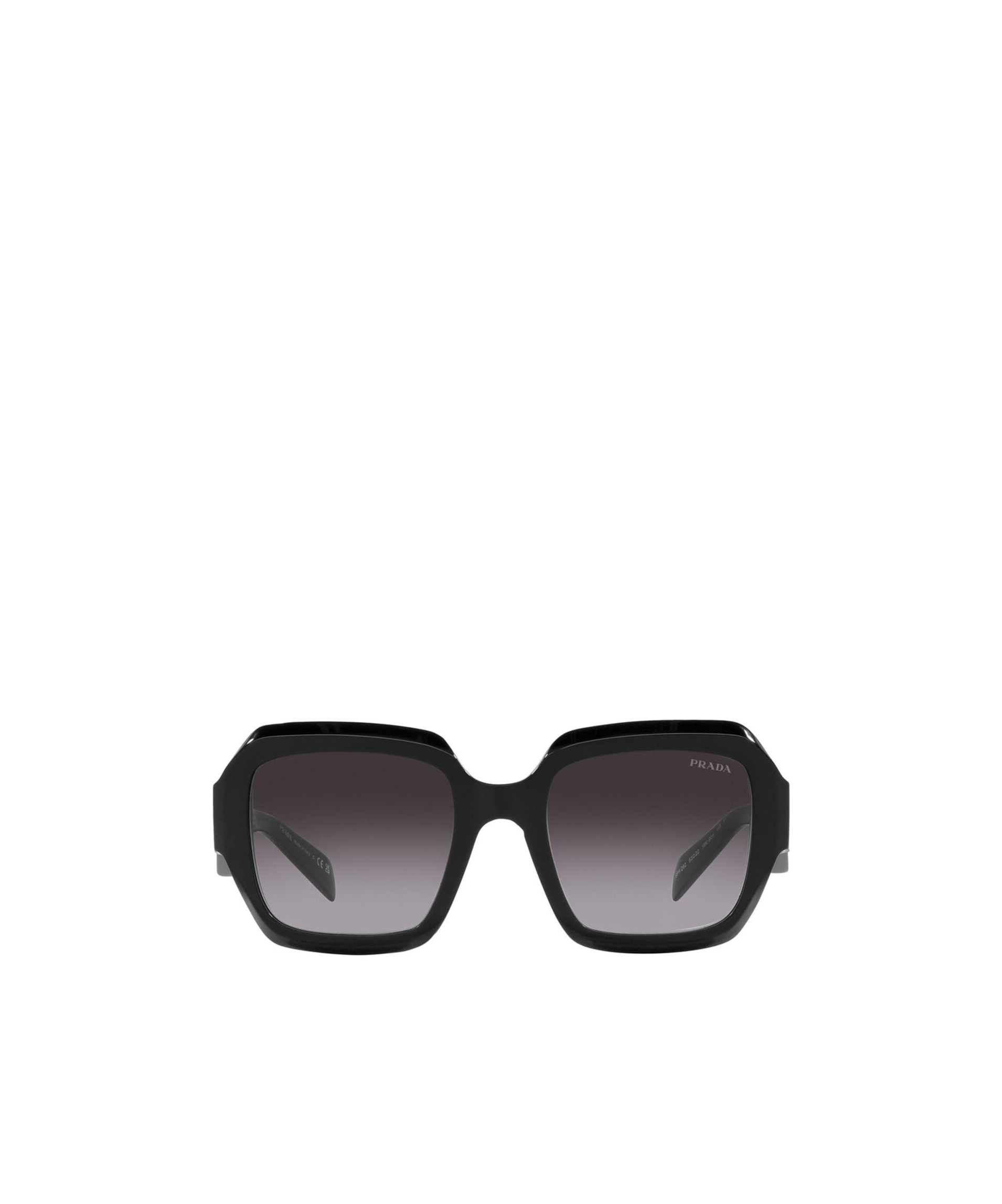 Prada Womens Black Pr 28zs Branded-arm Pillow-frame Acetate Sunglasses In Black