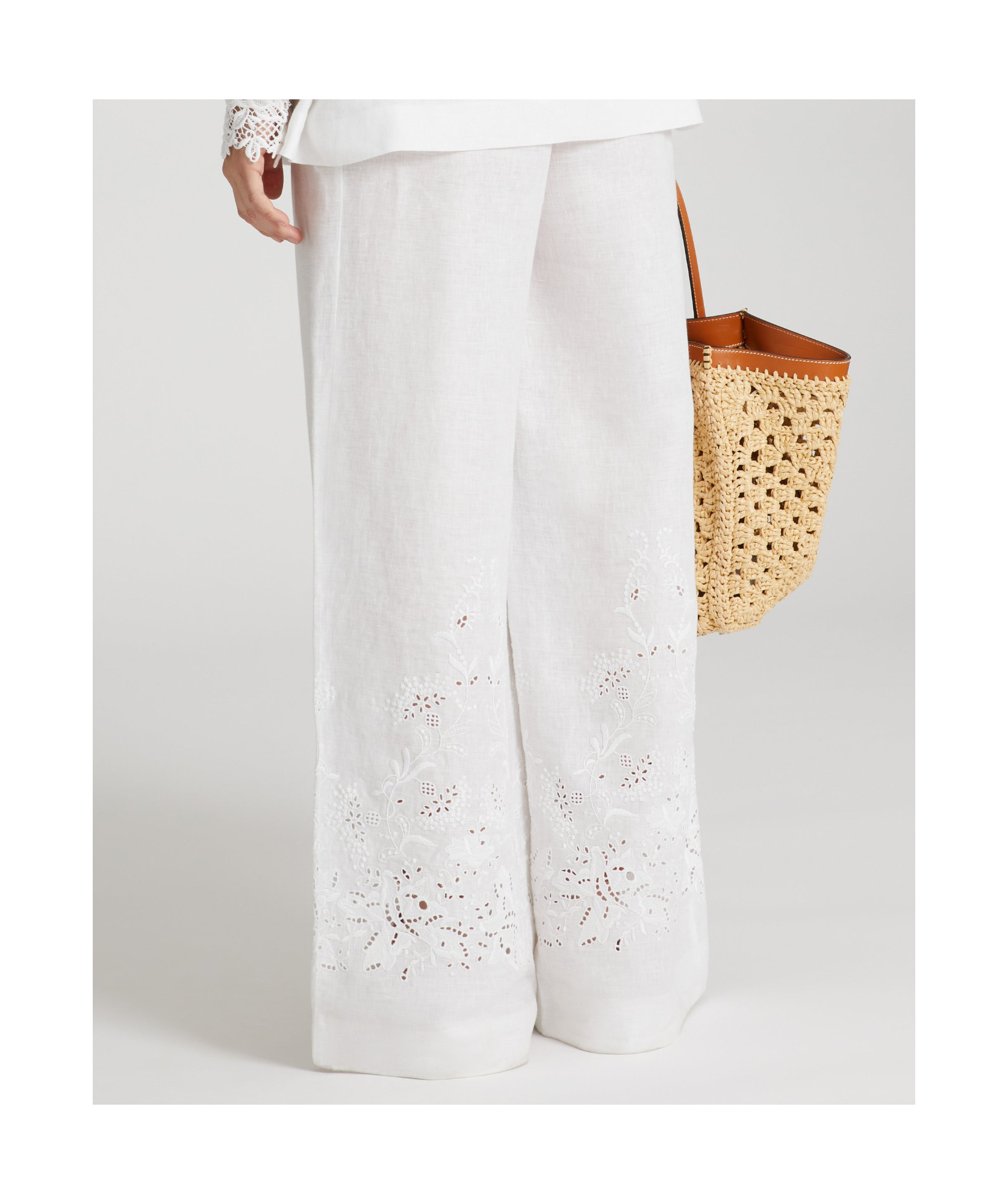 ERMANNO SCERVINO EMBROIDERED TROUSERS