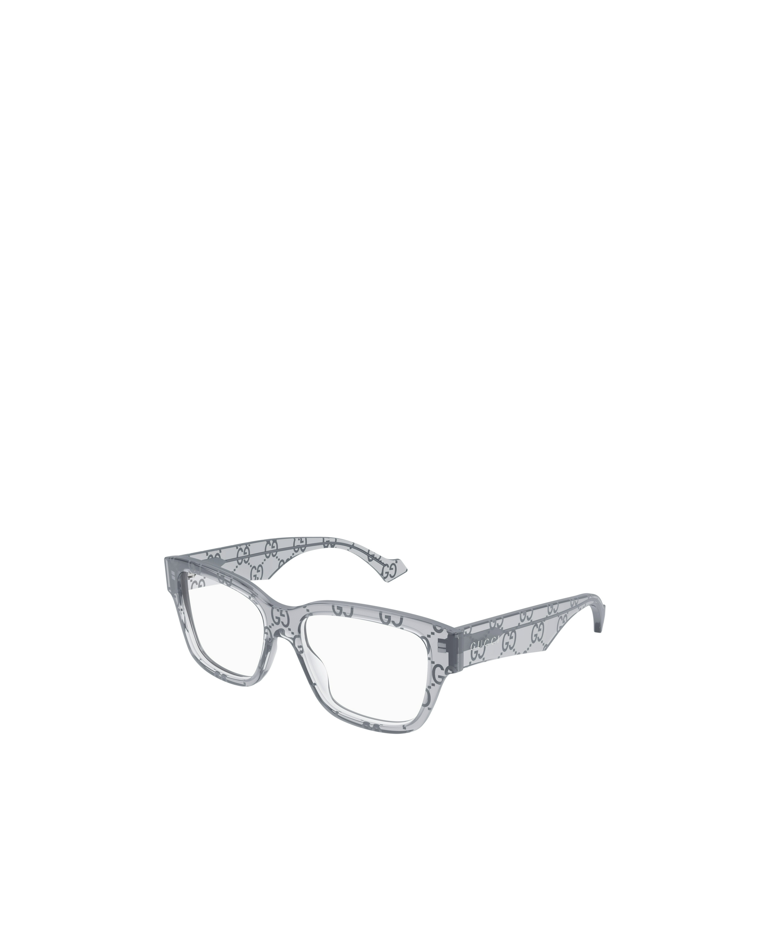 Gucci Gg-logo Glasses In Gray