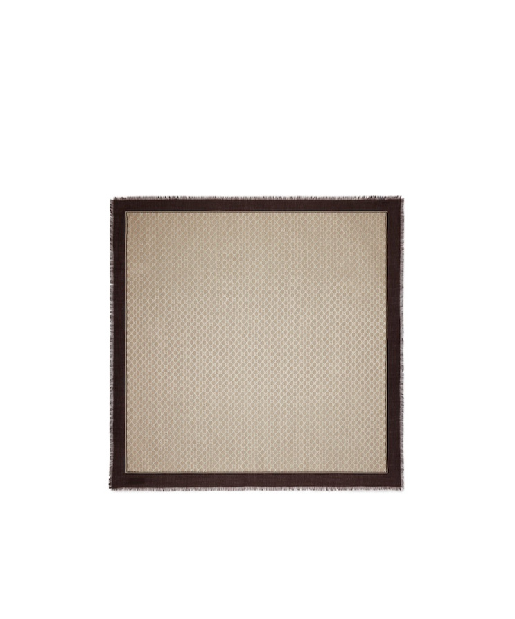 Gucci Square Shawl In Nude