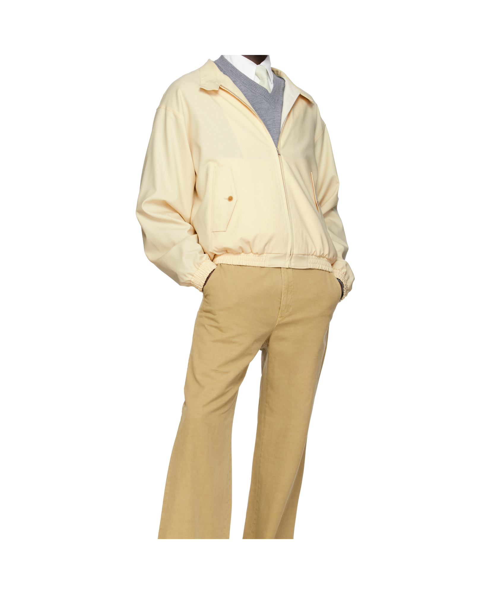 Auralee Off-white Super Fine Tropical Wool Jacket In Ivory