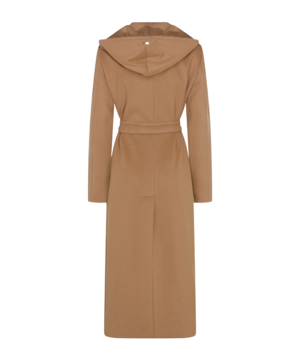Herno Belted Coat In Brown