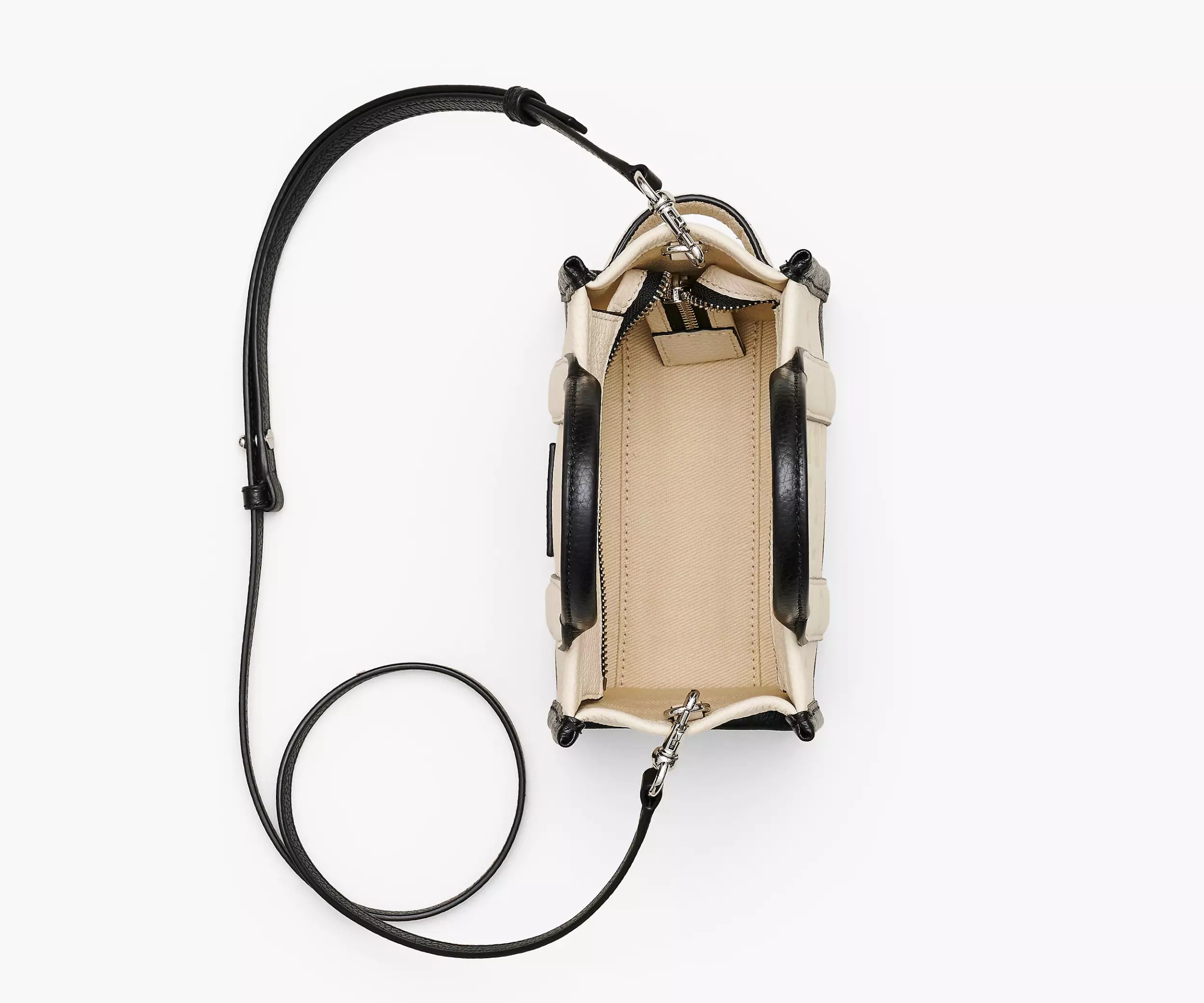 Marc Jacobs The Colorblock Crossbody Tote Bag In Nude