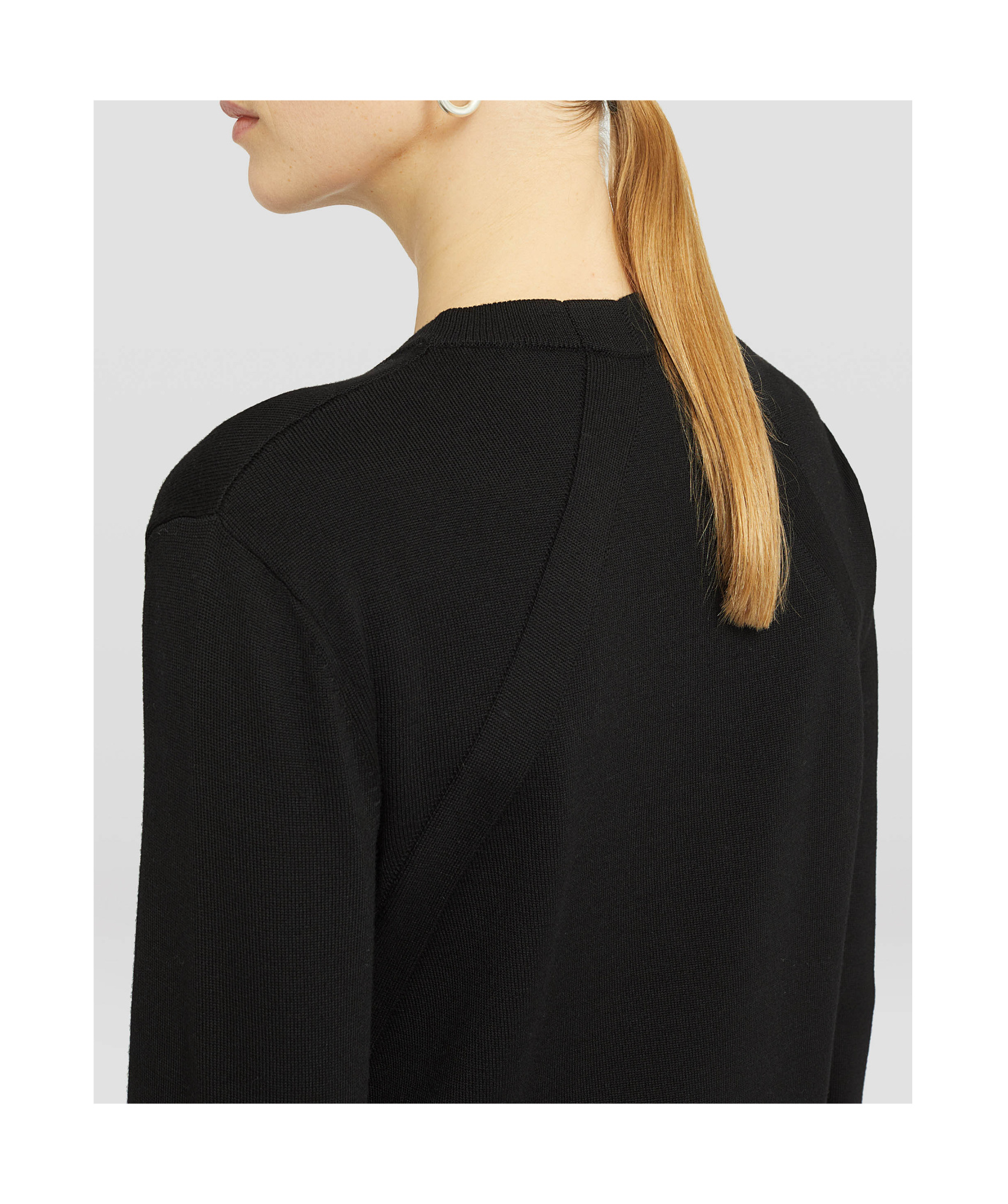 Jil Sander Crew-neck Wool Jumper In Black