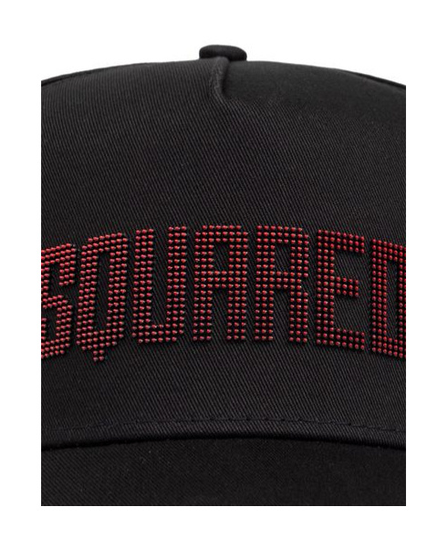 Dsquared2 Embroidered-logo Cotton Cap In Black