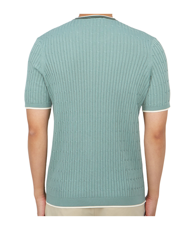 Drumohr Short-sleeved Sweater In Green