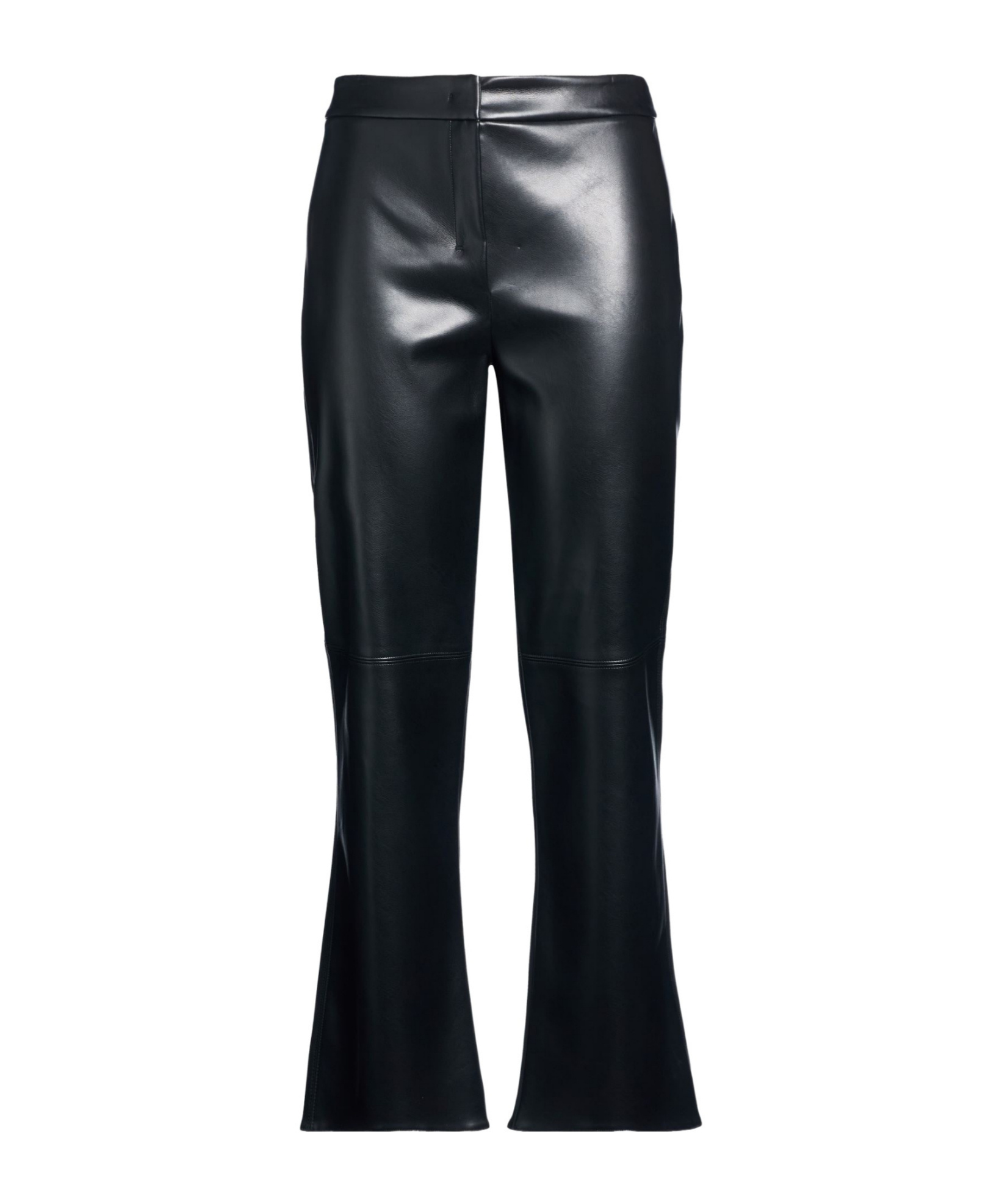 Max Mara Solid Color Bootcut Pants In Black