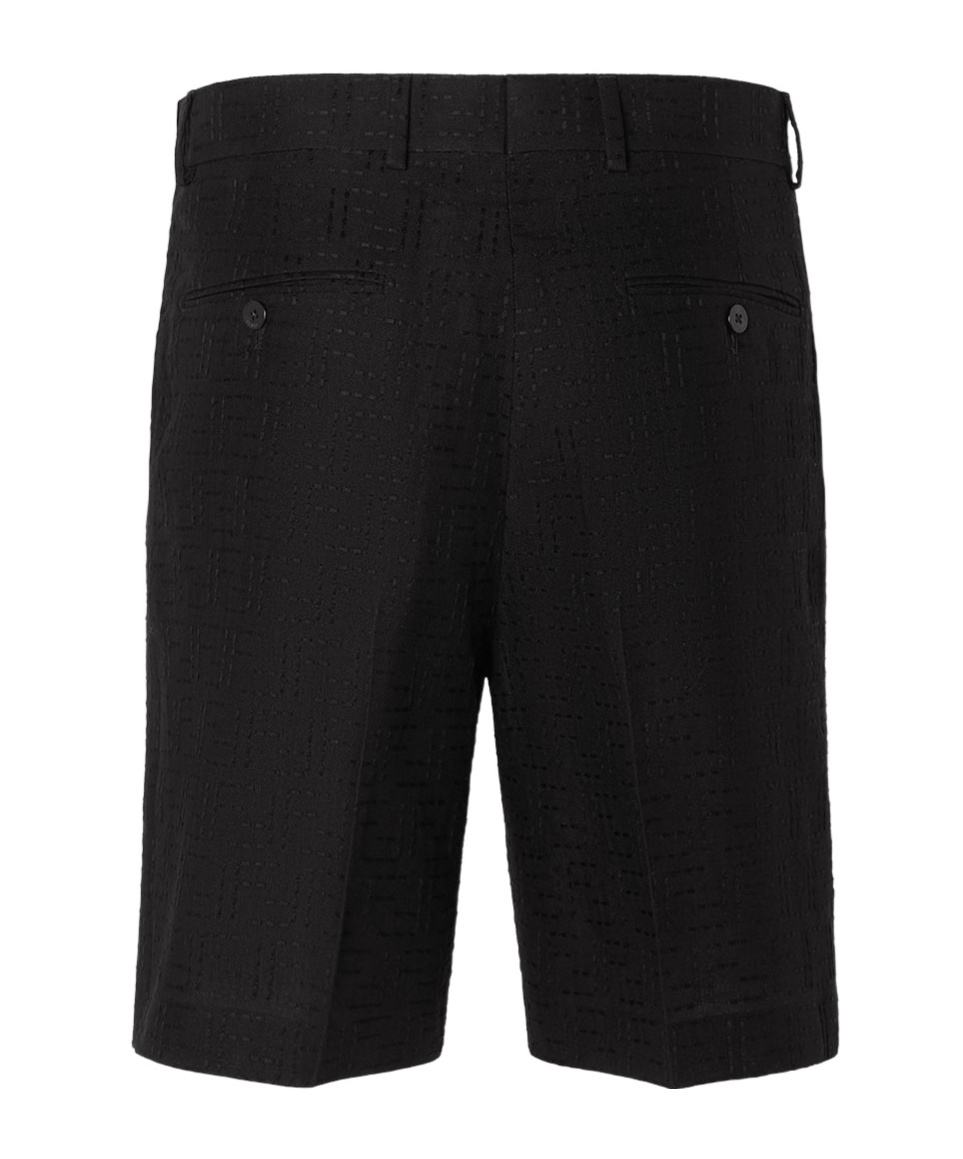 Fendi Belt-loop Shorts In Black