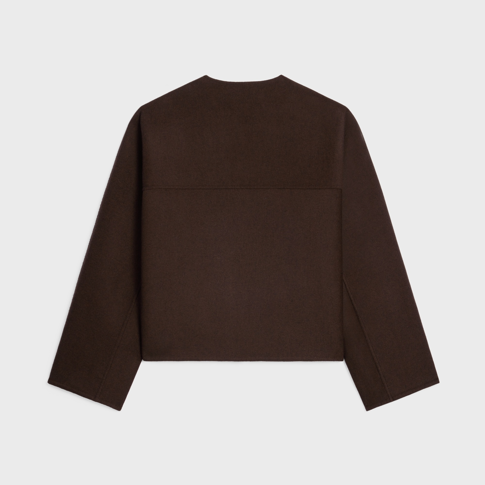 Celine Cardigan Jacket In Double Face Cashmere In Brown