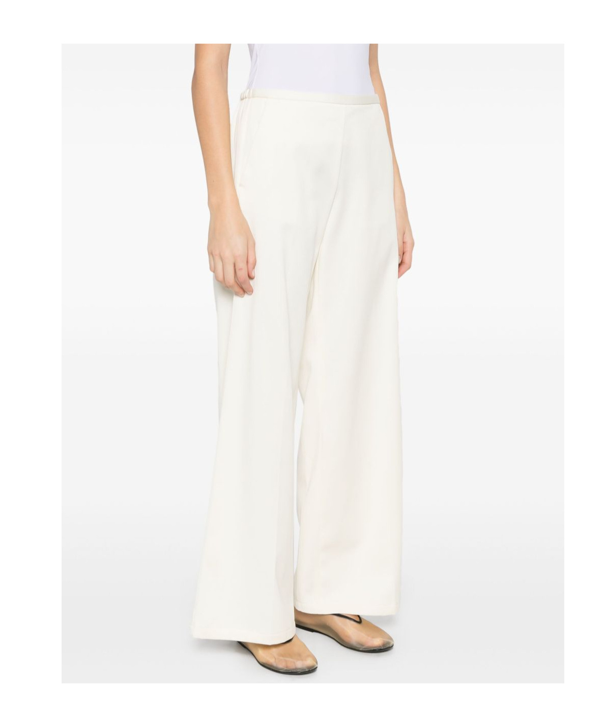 Forte Forte Wide-leg Cotton Trousers With Elastic Waistband