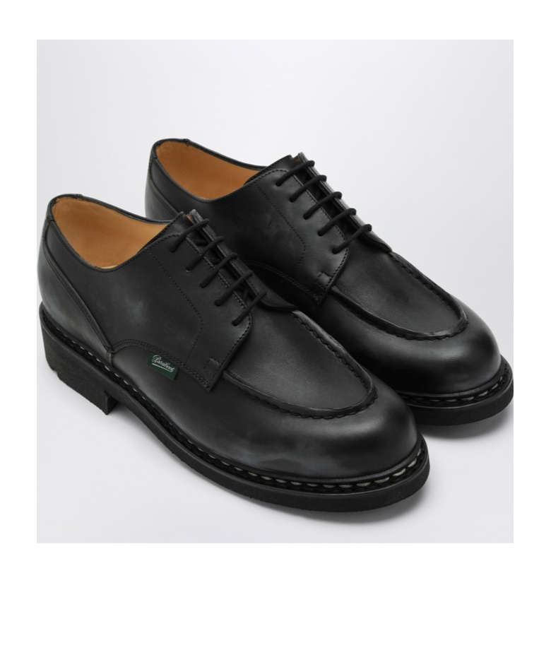 Paraboot Thiers Sport Shoe Black Leather In Black