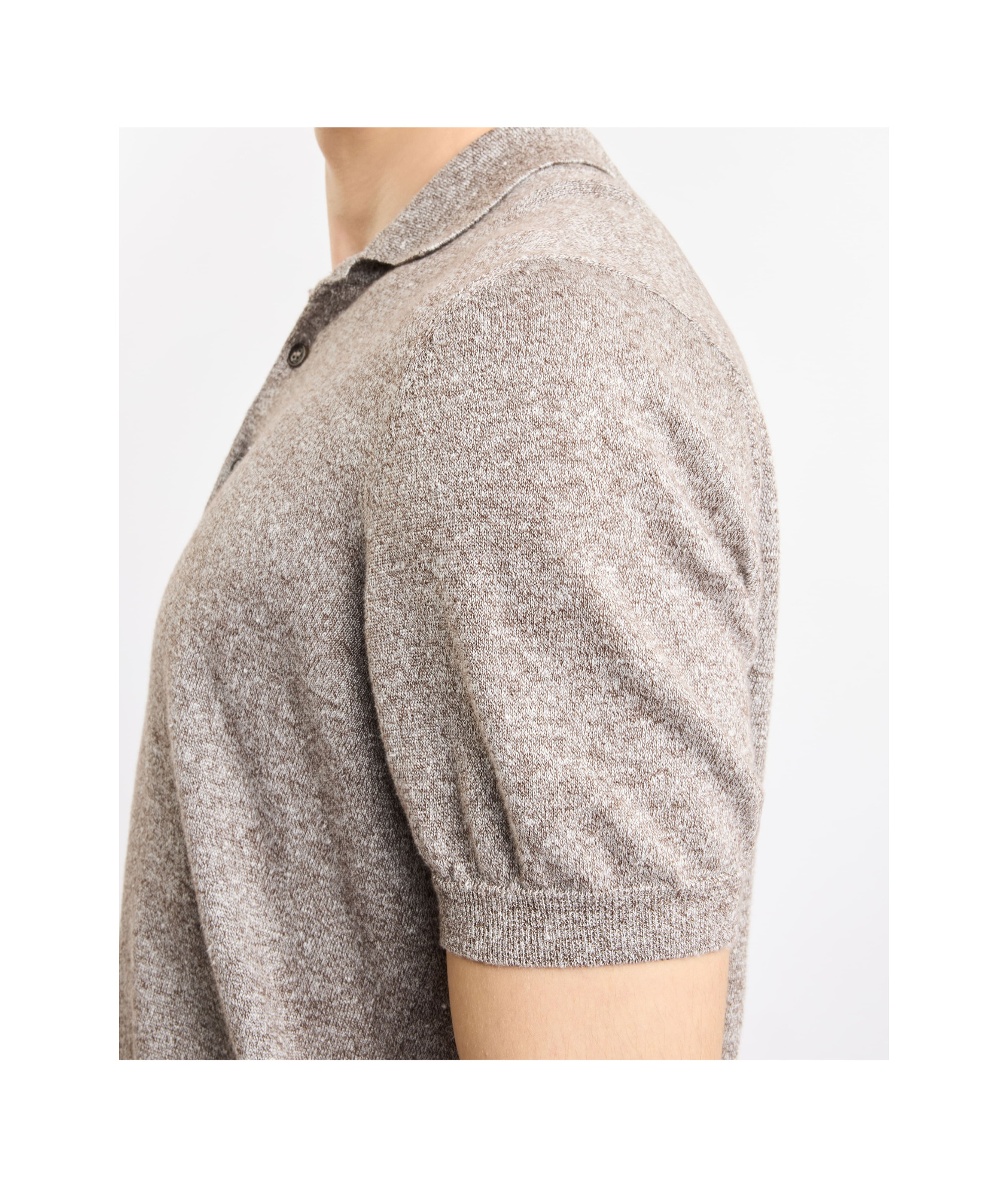 Fay Short-sleeved Polo Shirt In Nude