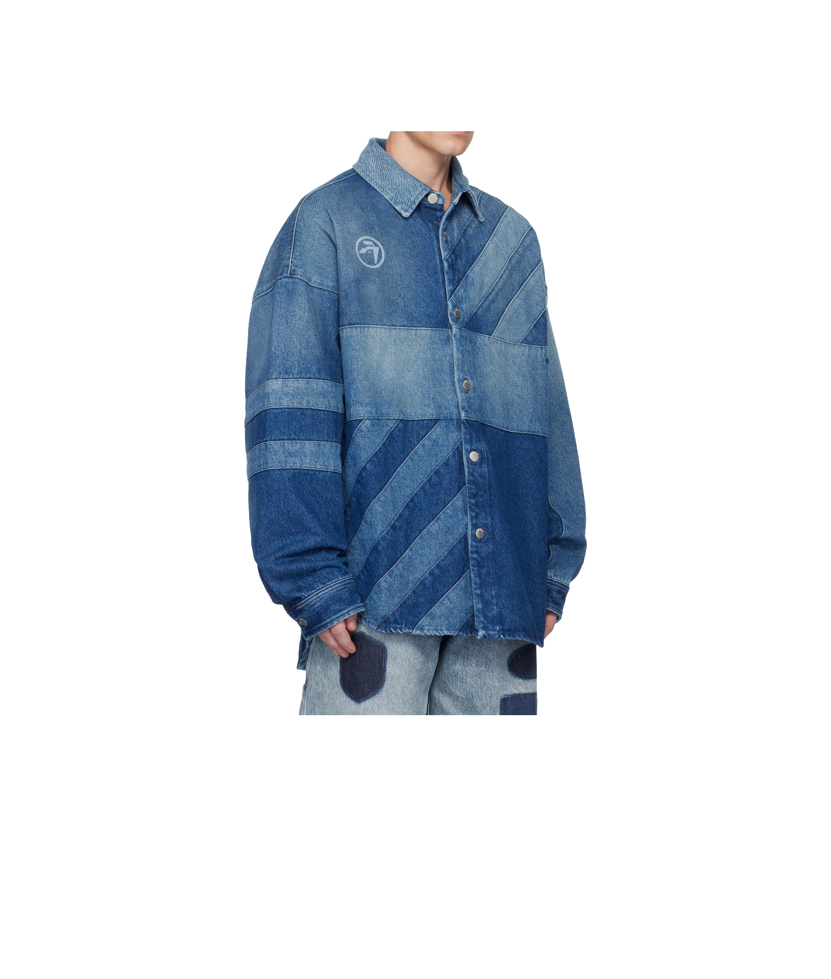 Shop Ambush Denim Shirt In Blue