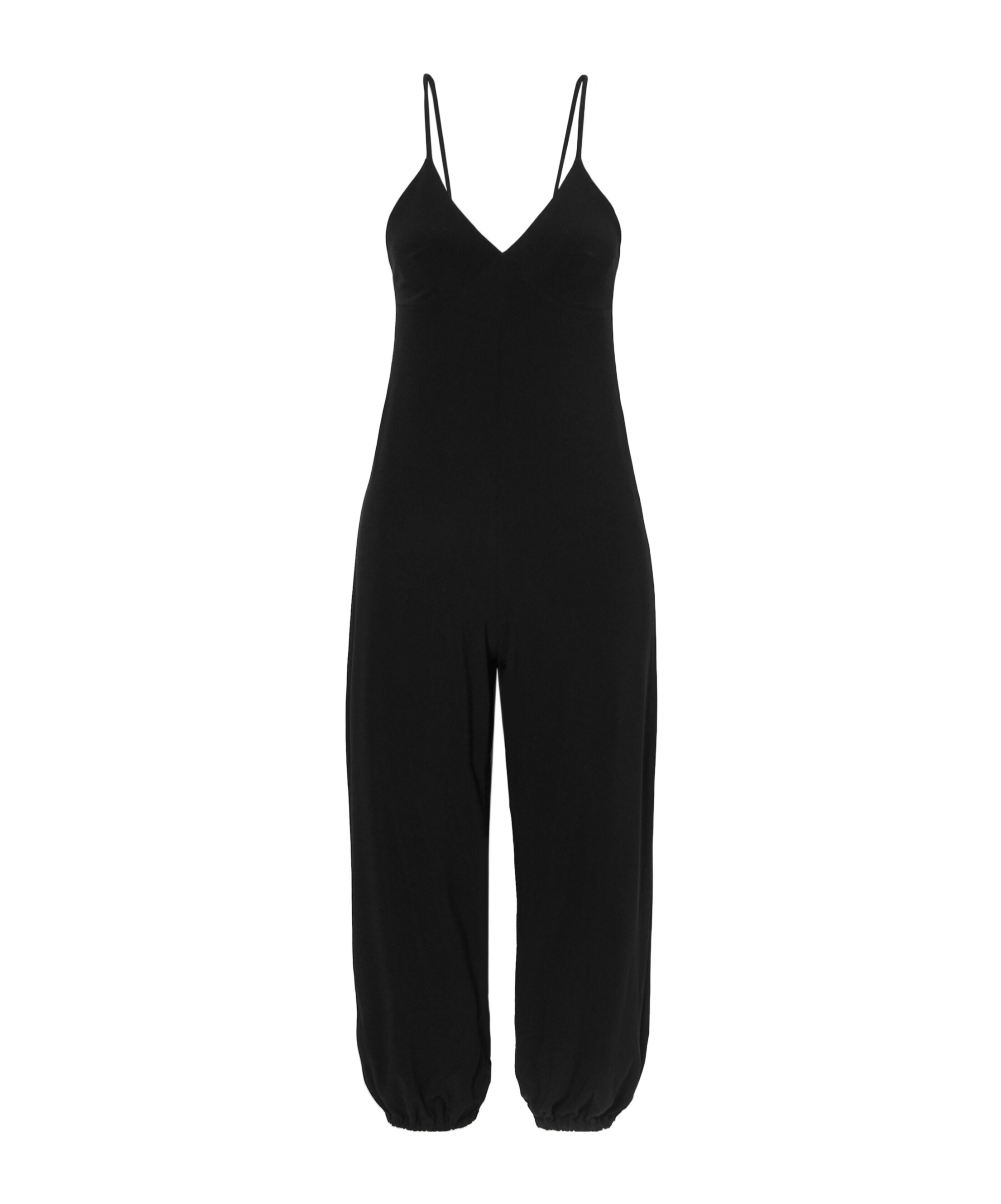 Norma Kamali Spaghetti Strap Jumpsuit In Black