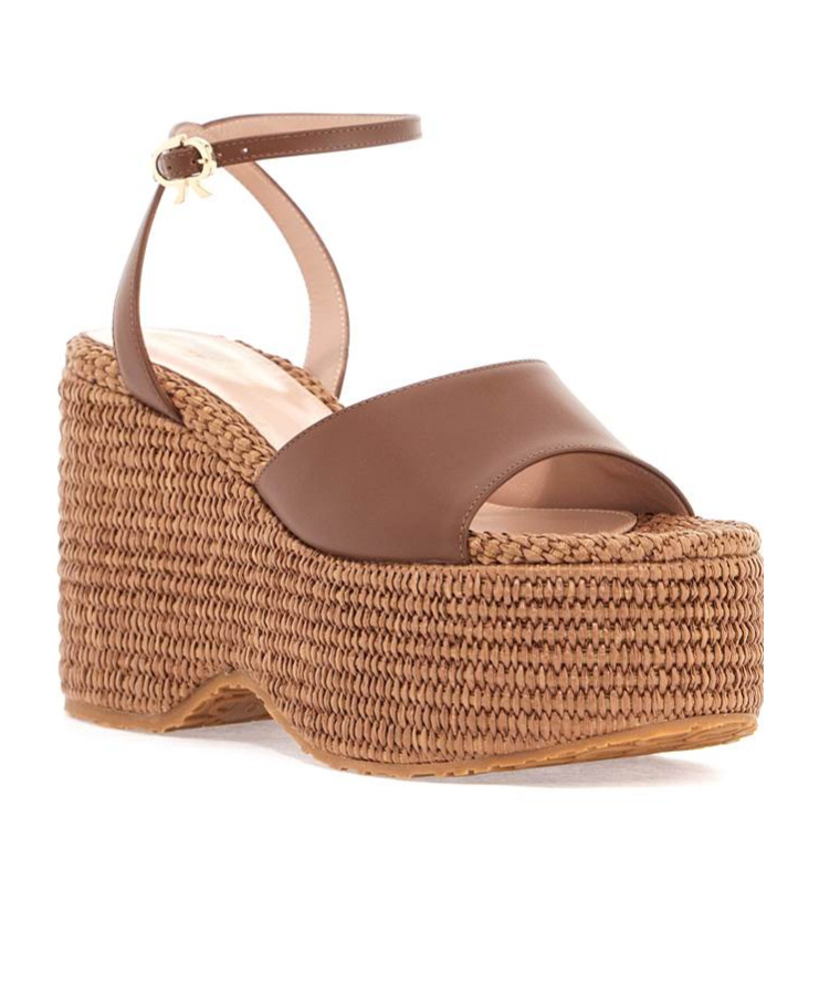 Gianvito Rossi Thalia Wedge Sandals For Women In Brown