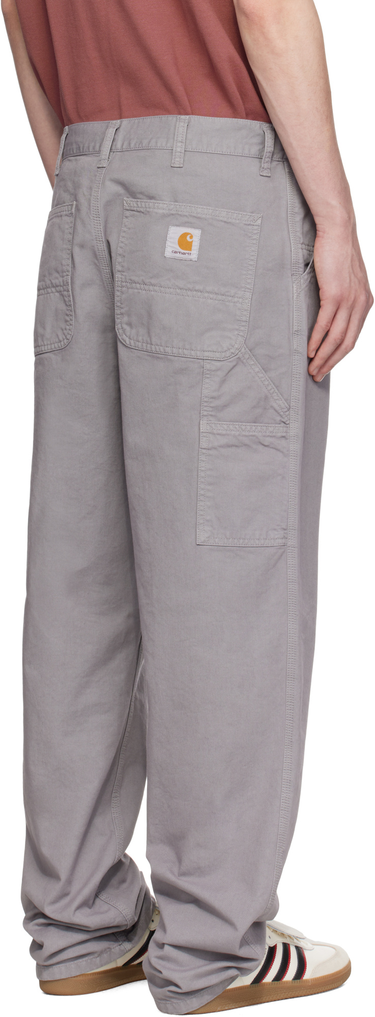Carhartt Pants With Belt Loops And Pockets In Gray