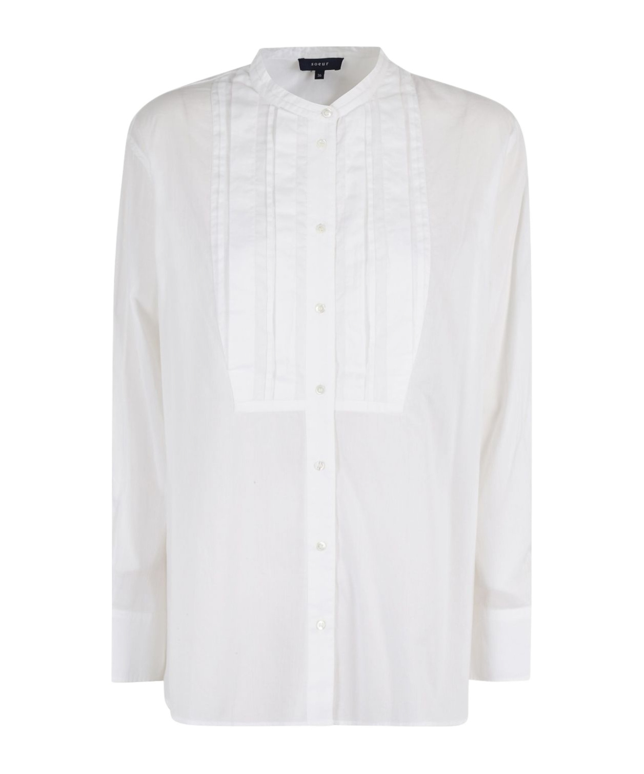 Soeur White Ruffled Shirt In White