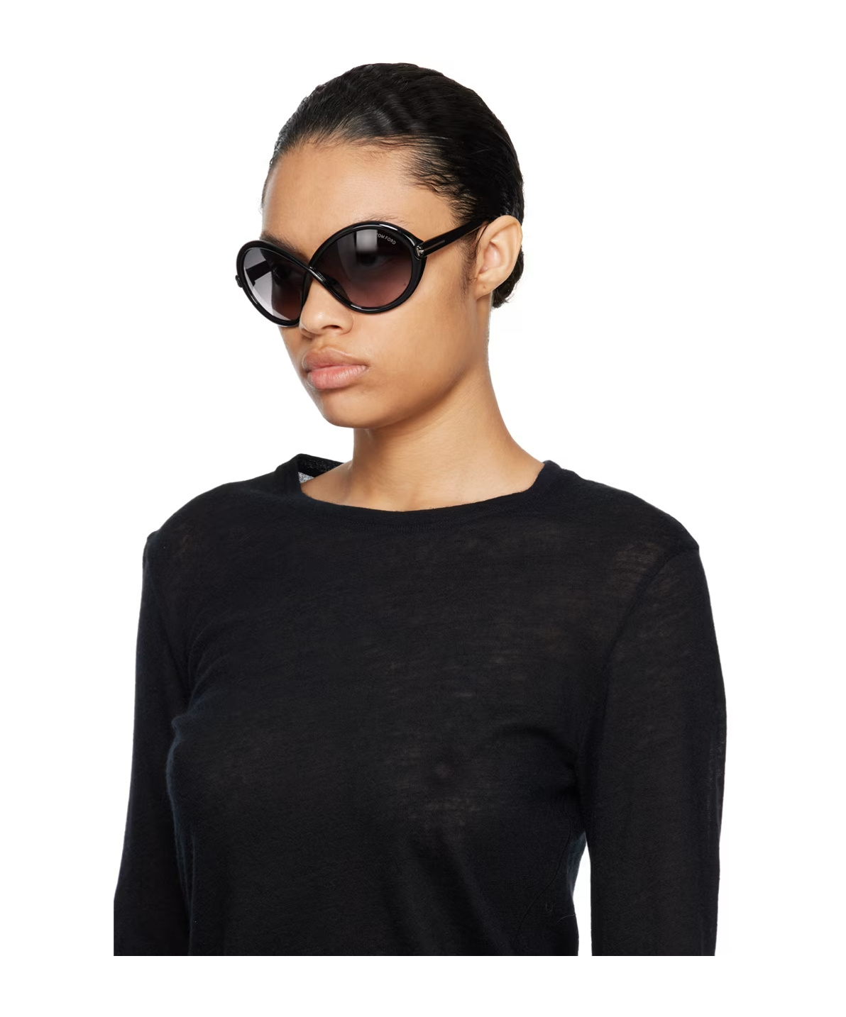 Tom Ford Jada Oversized Sunglasses In Gray
