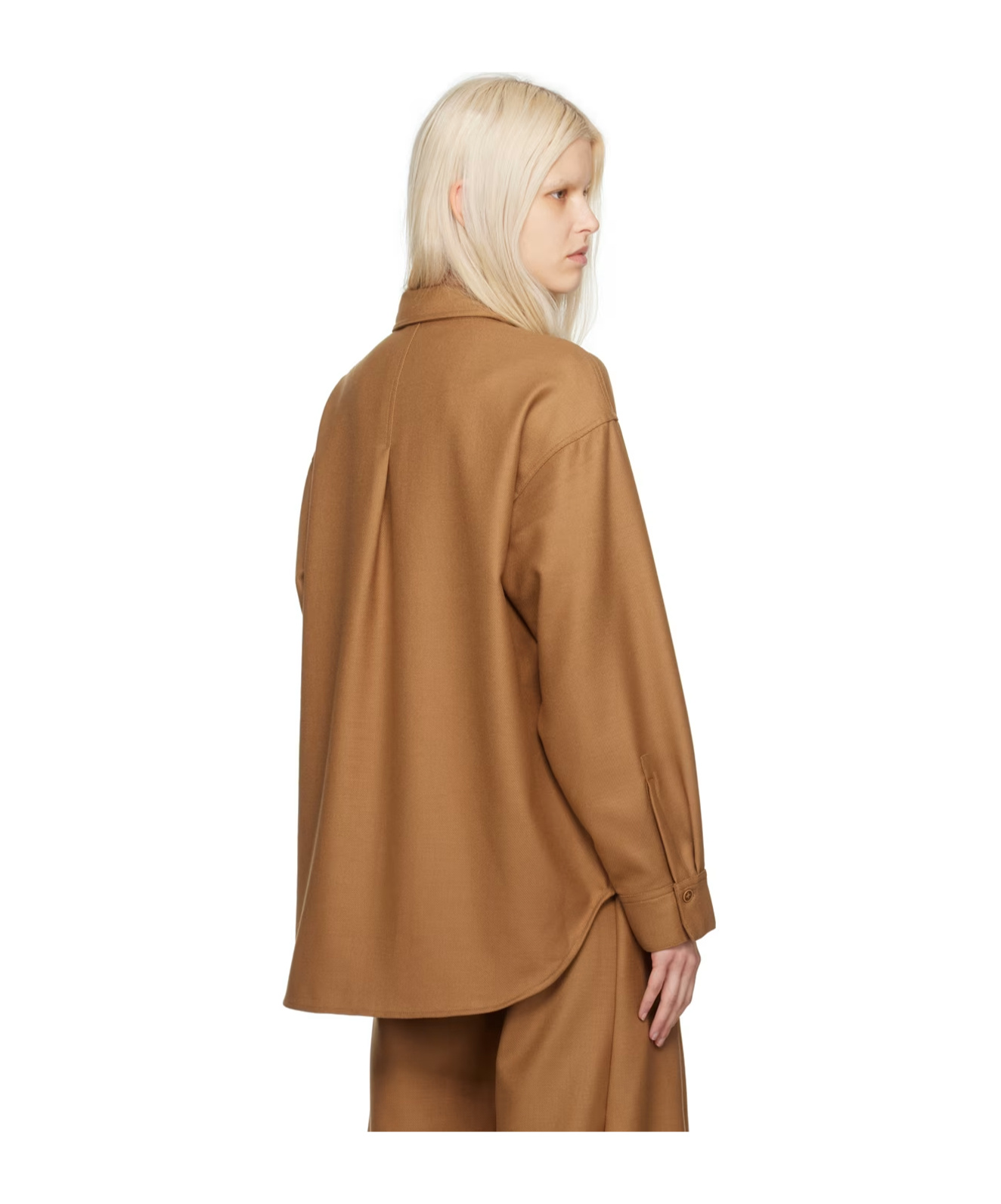 Holzweiler Dais Lapel Shirt In Brown