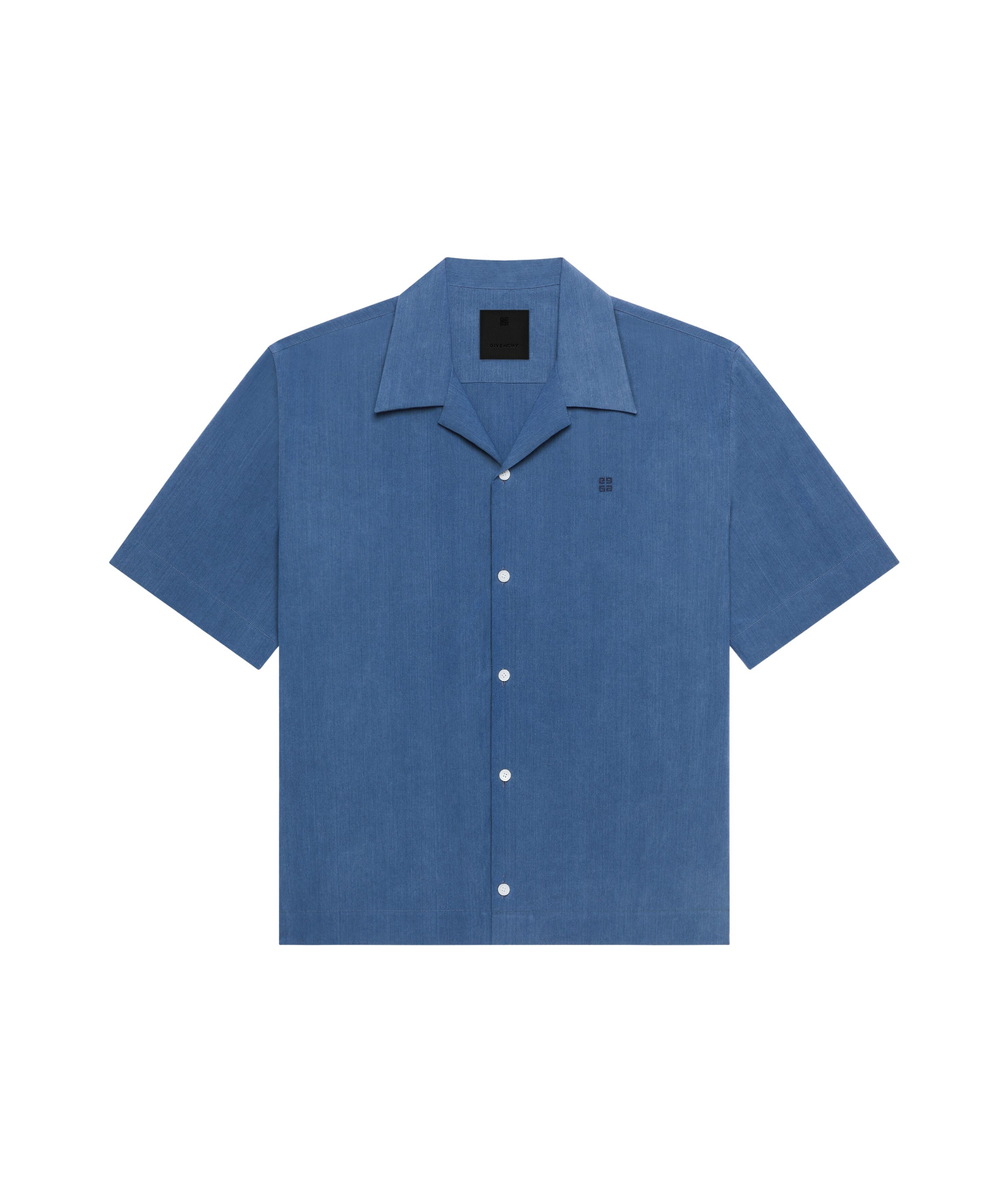 Givenchy Shirt In Ozone Washed Denim Chambray In Blue