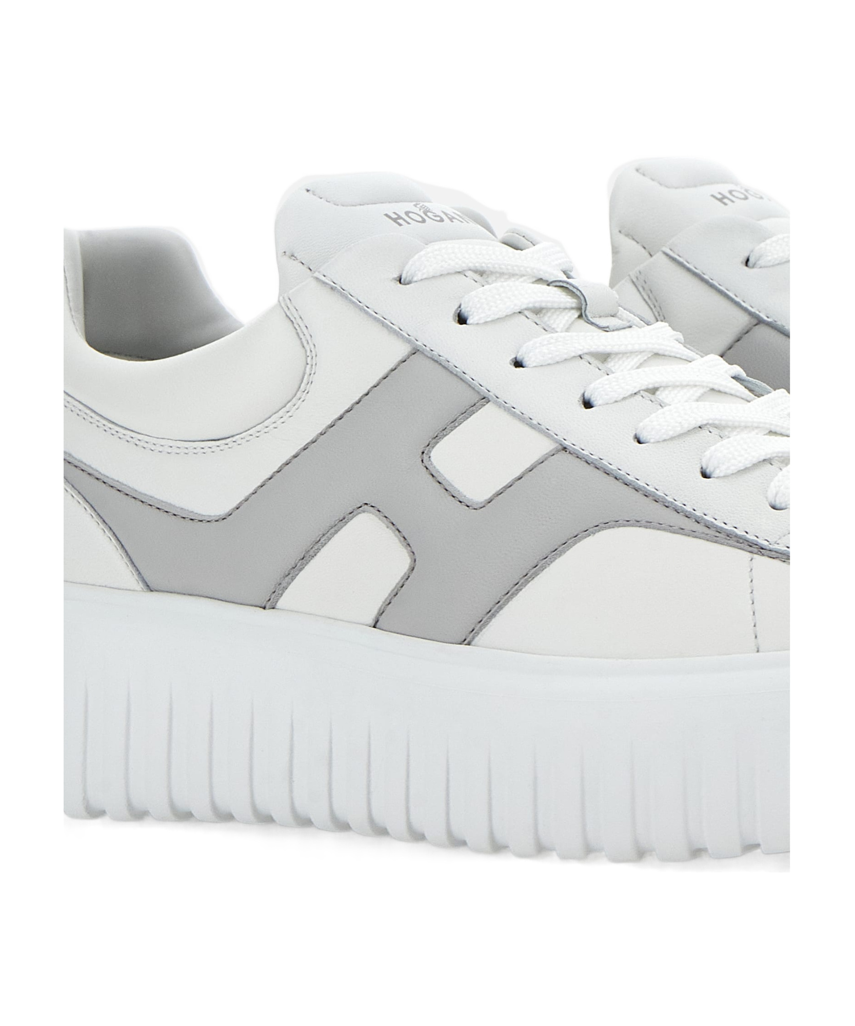 Hogan Thick Sole Sneakers In White