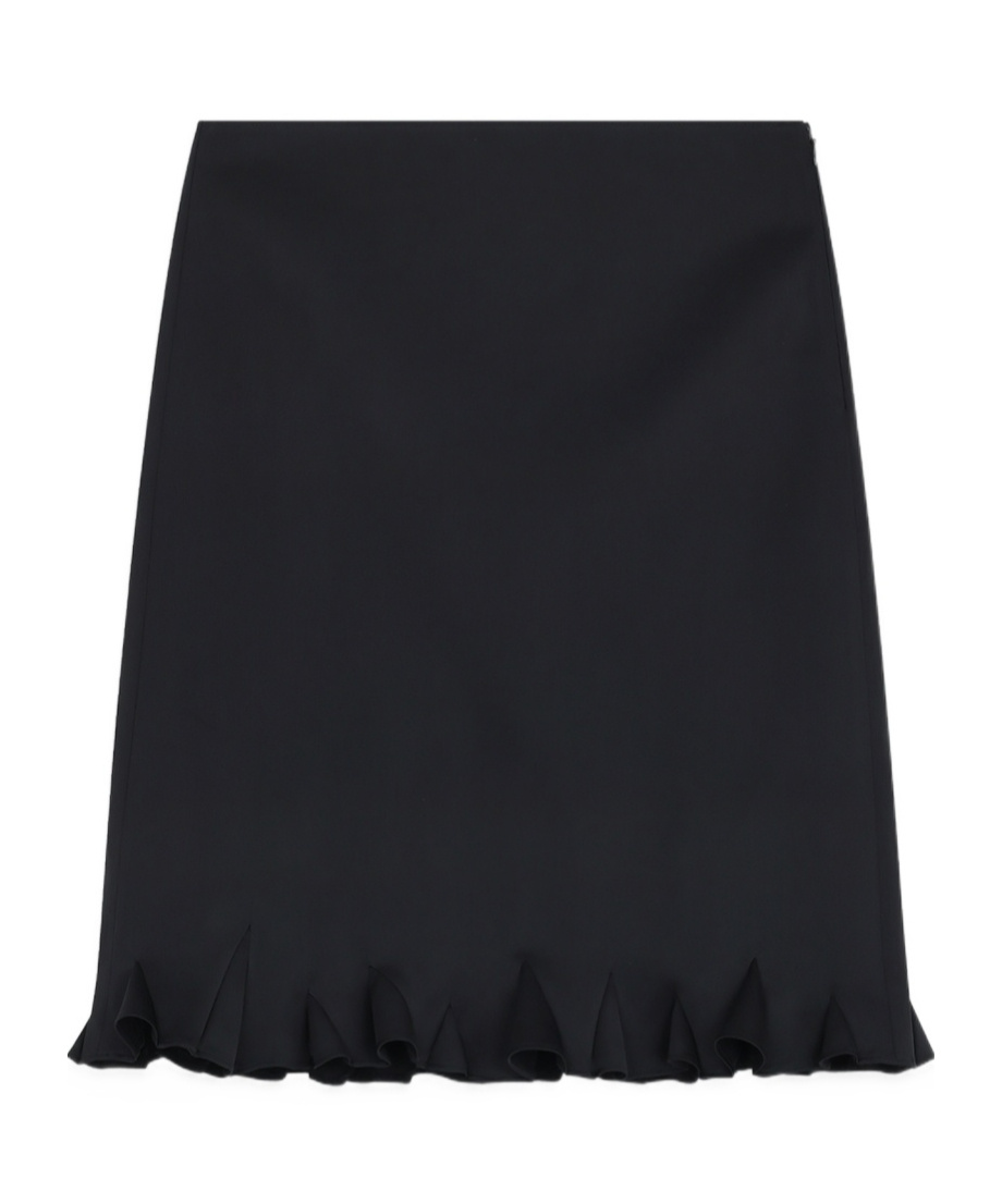 We11 Done Ruffle-hem Miniskirt
