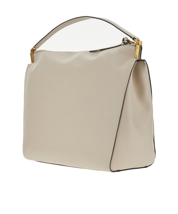 Emporio Armani Logo Shoulder Bag In Nude
