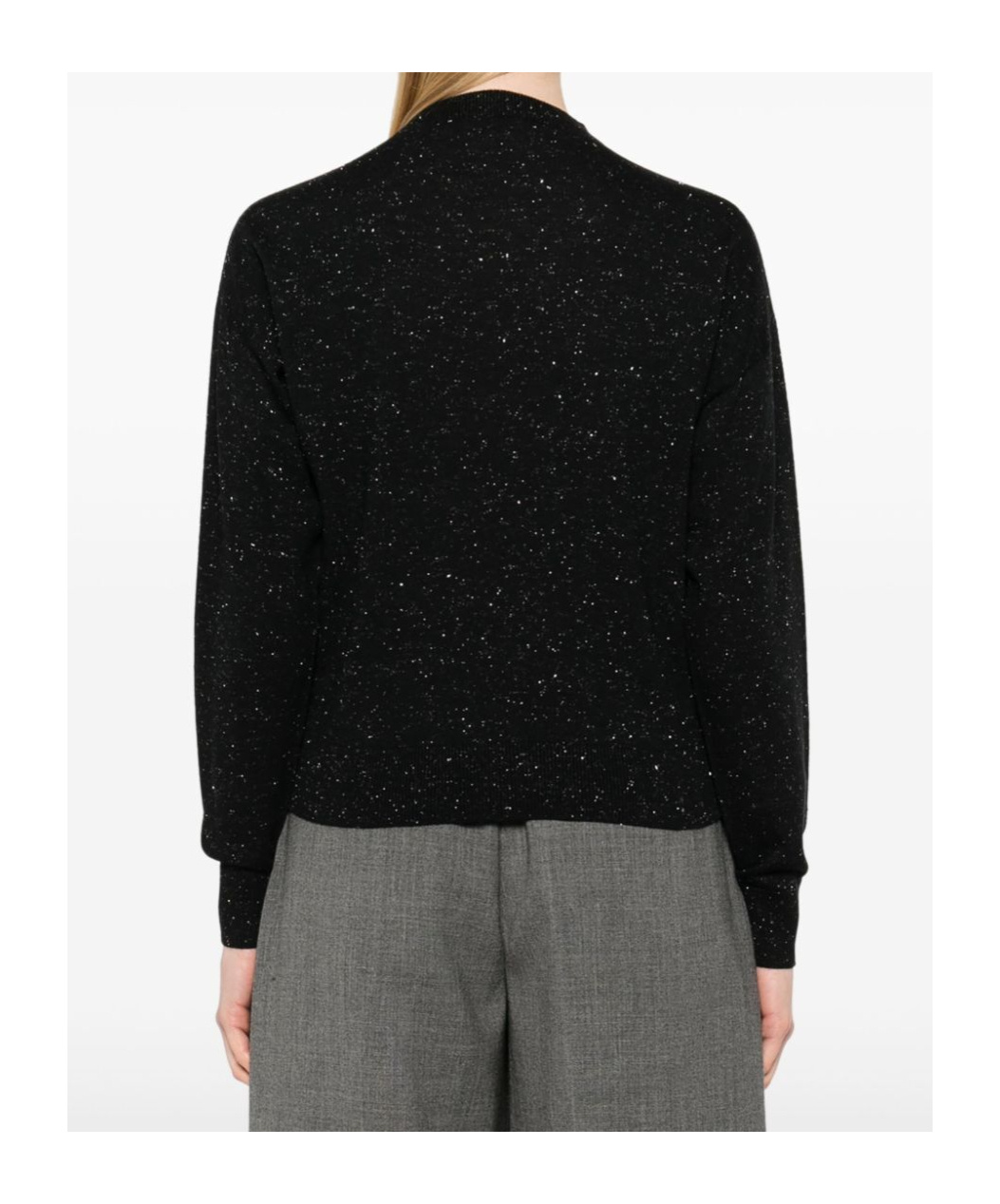 Peserico Lurex-detail Sweater In Black