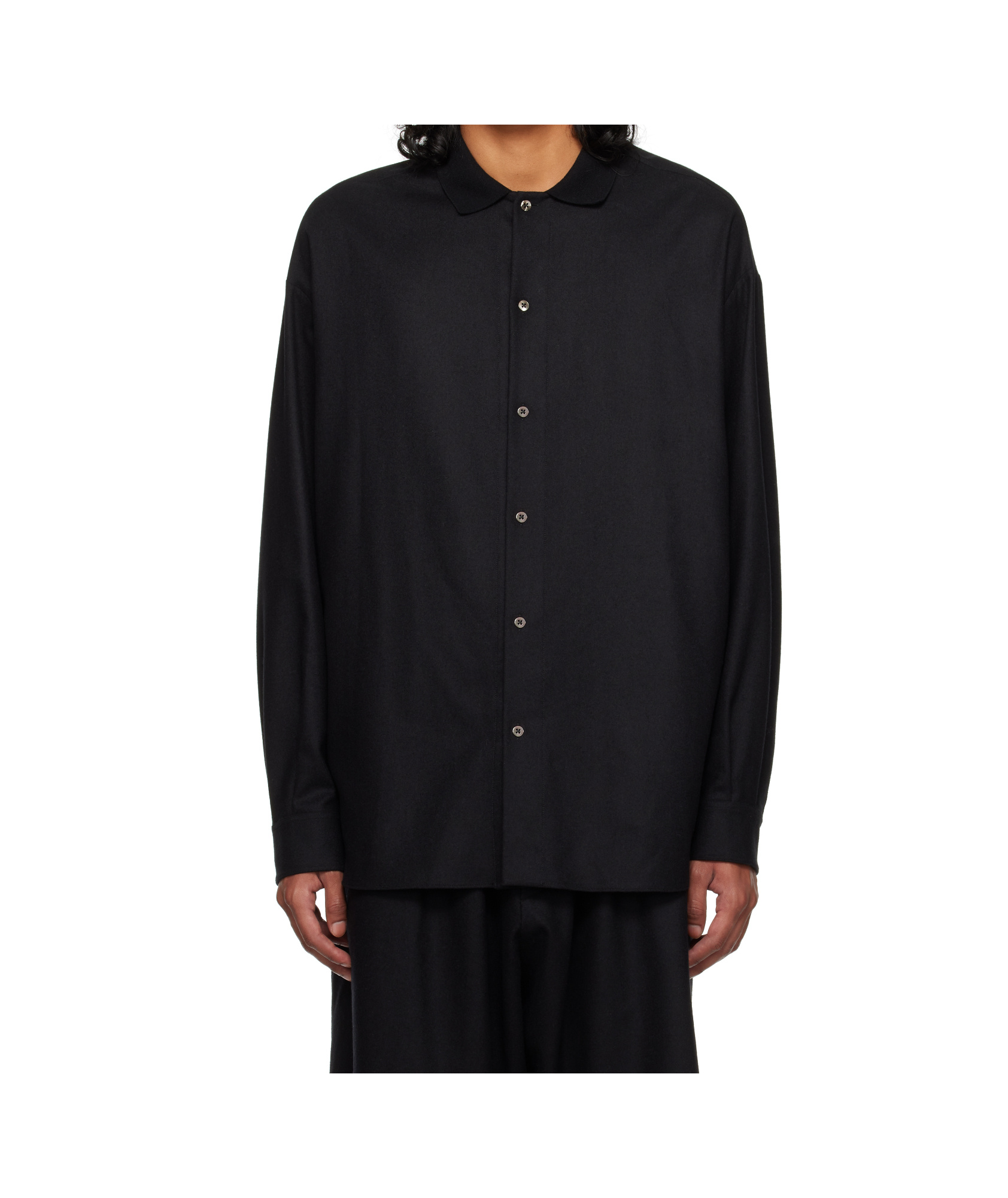 The Row Black Stendhal Shirt In Black